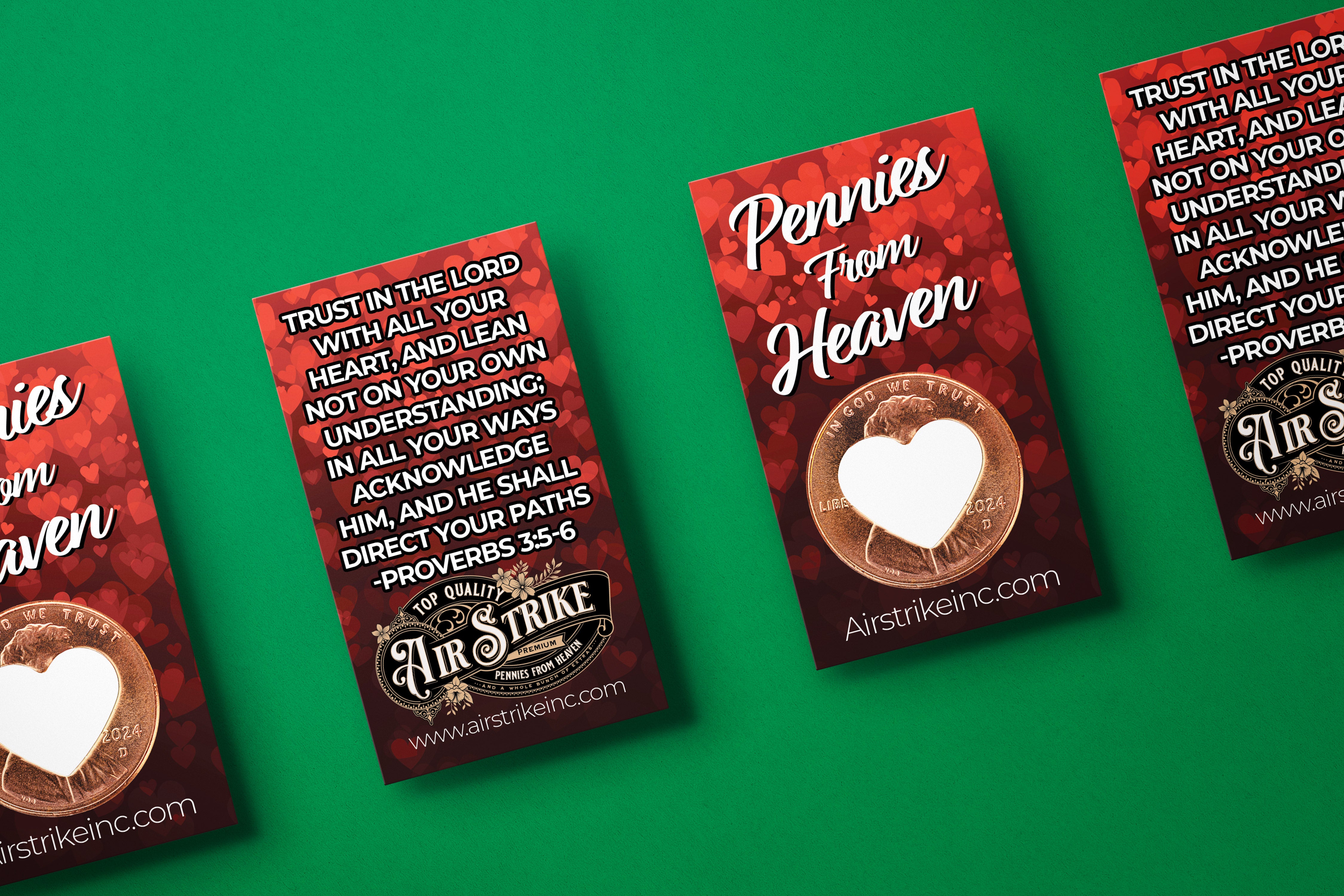 Heart Pennies From Heaven Card - Trust