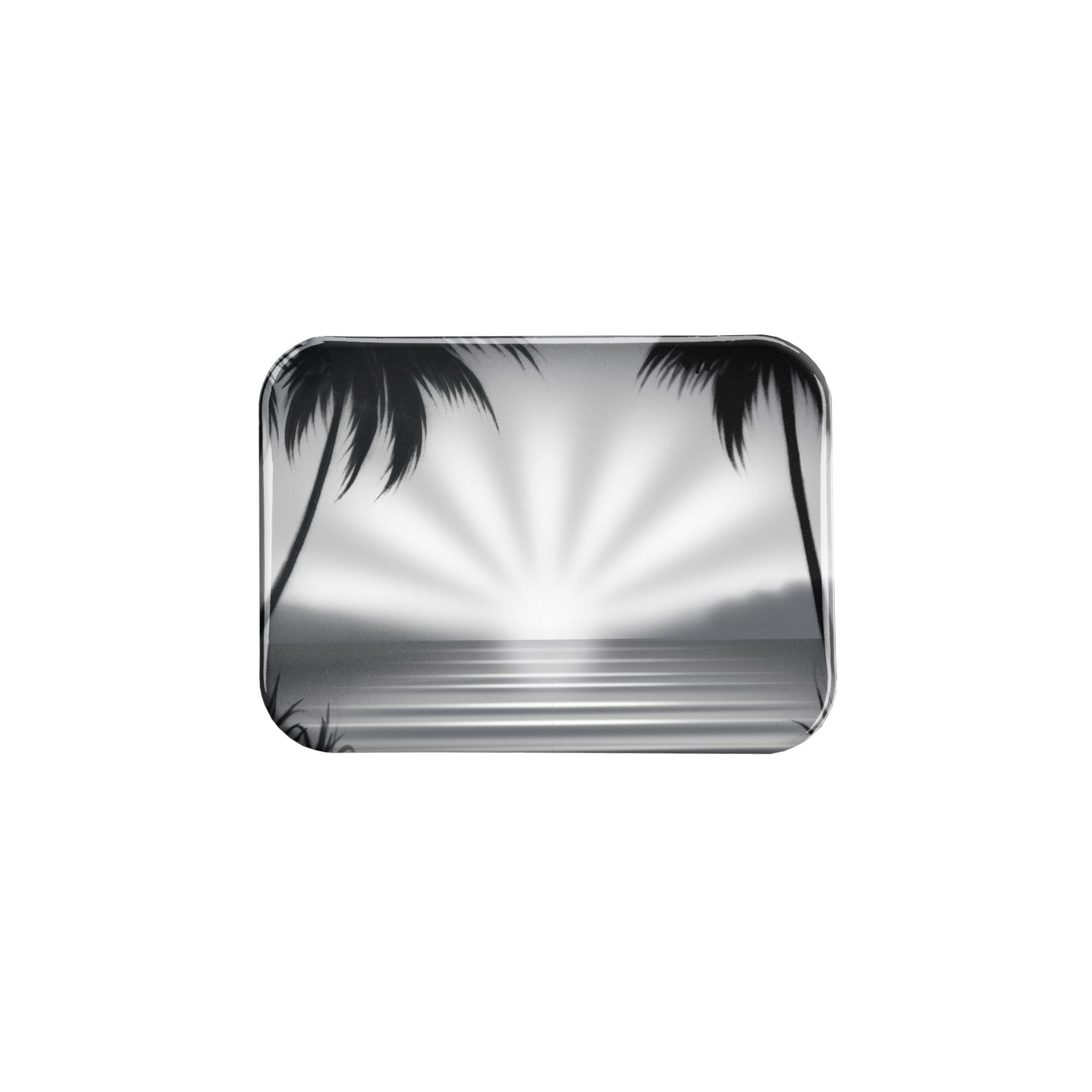 "Gray Sunburst" - 2.5" X 3.5" Rectangle Fridge Magnets