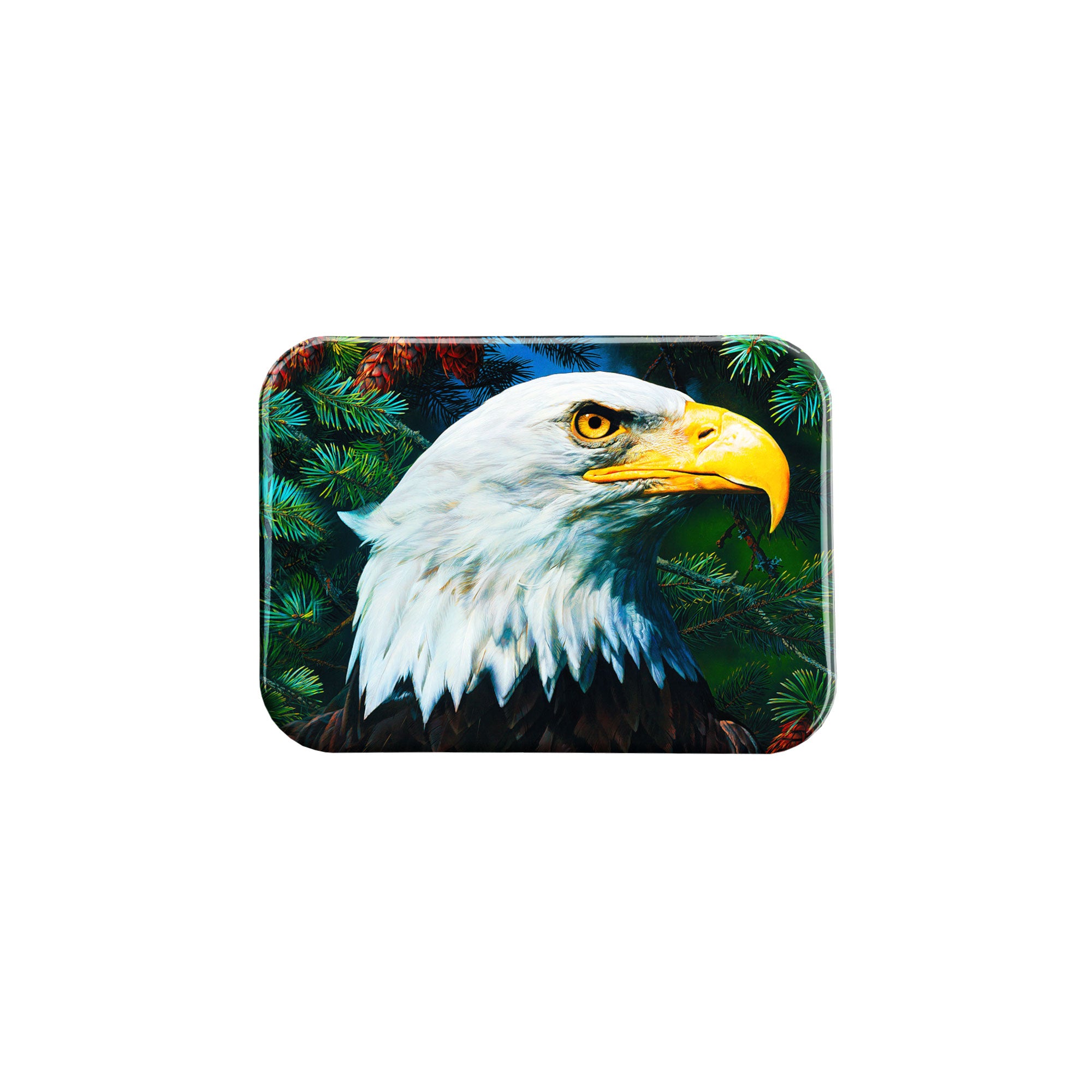 "Fir and Feathers" - 2.5" X 3.5" Rectangle Fridge Magnets