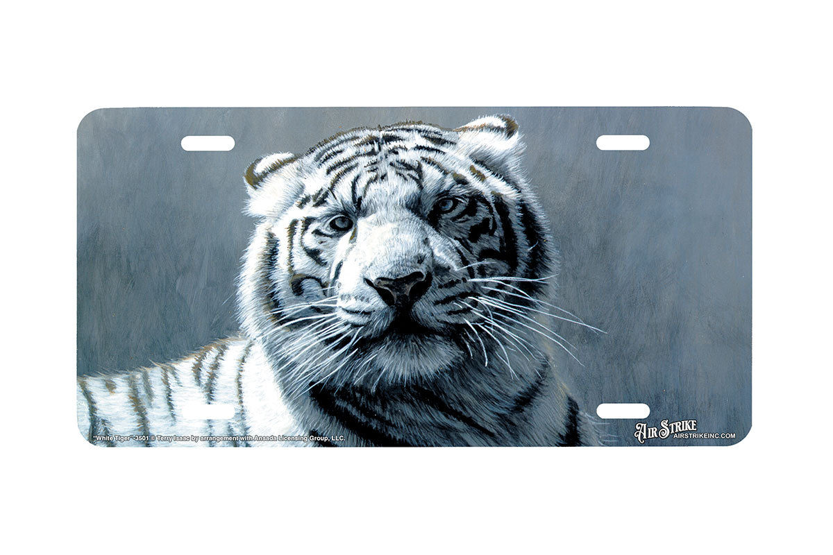 "White Tiger" - Decorative License Plate