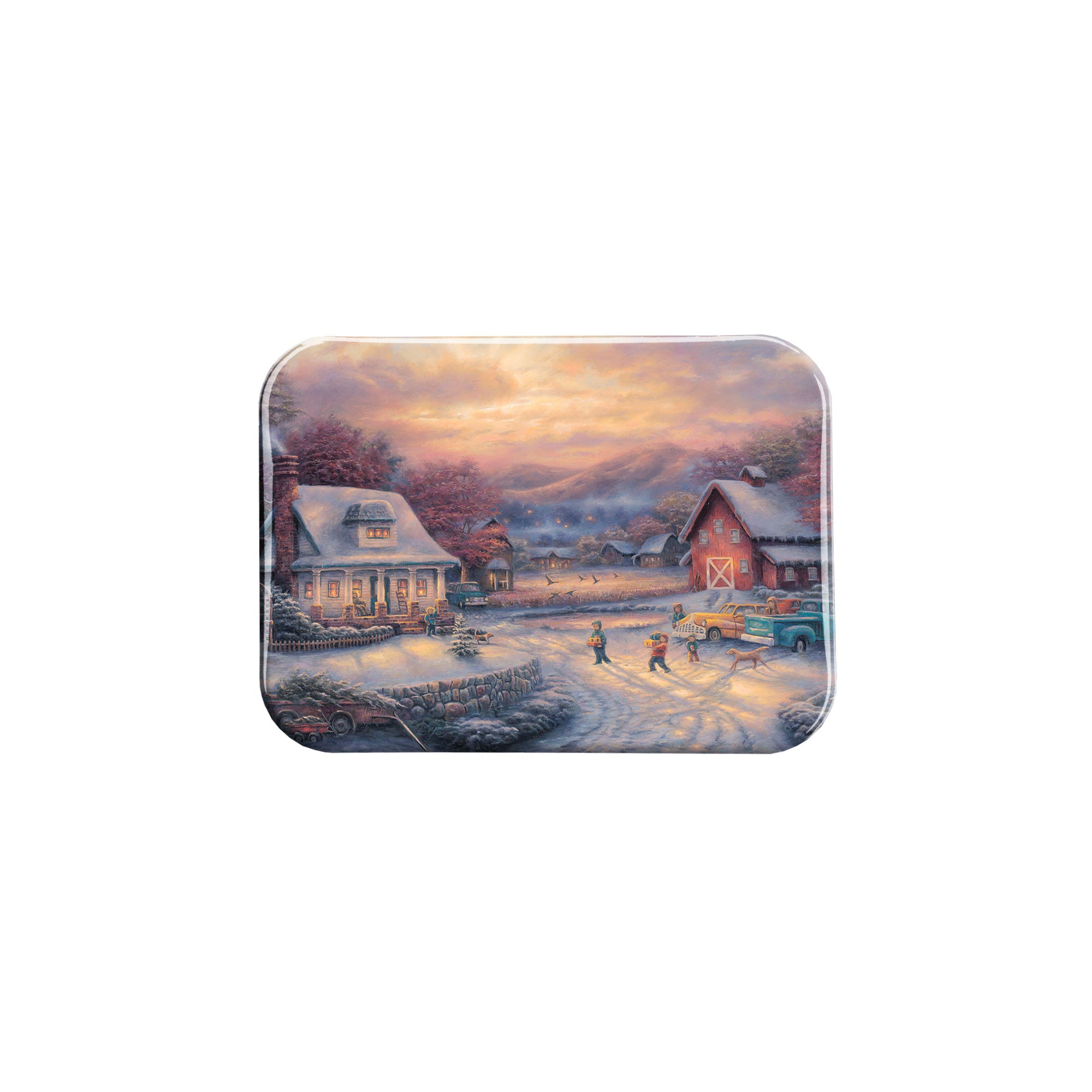 "Country Holidays" - 2.5" X 3.5" Rectangle Fridge Magnets