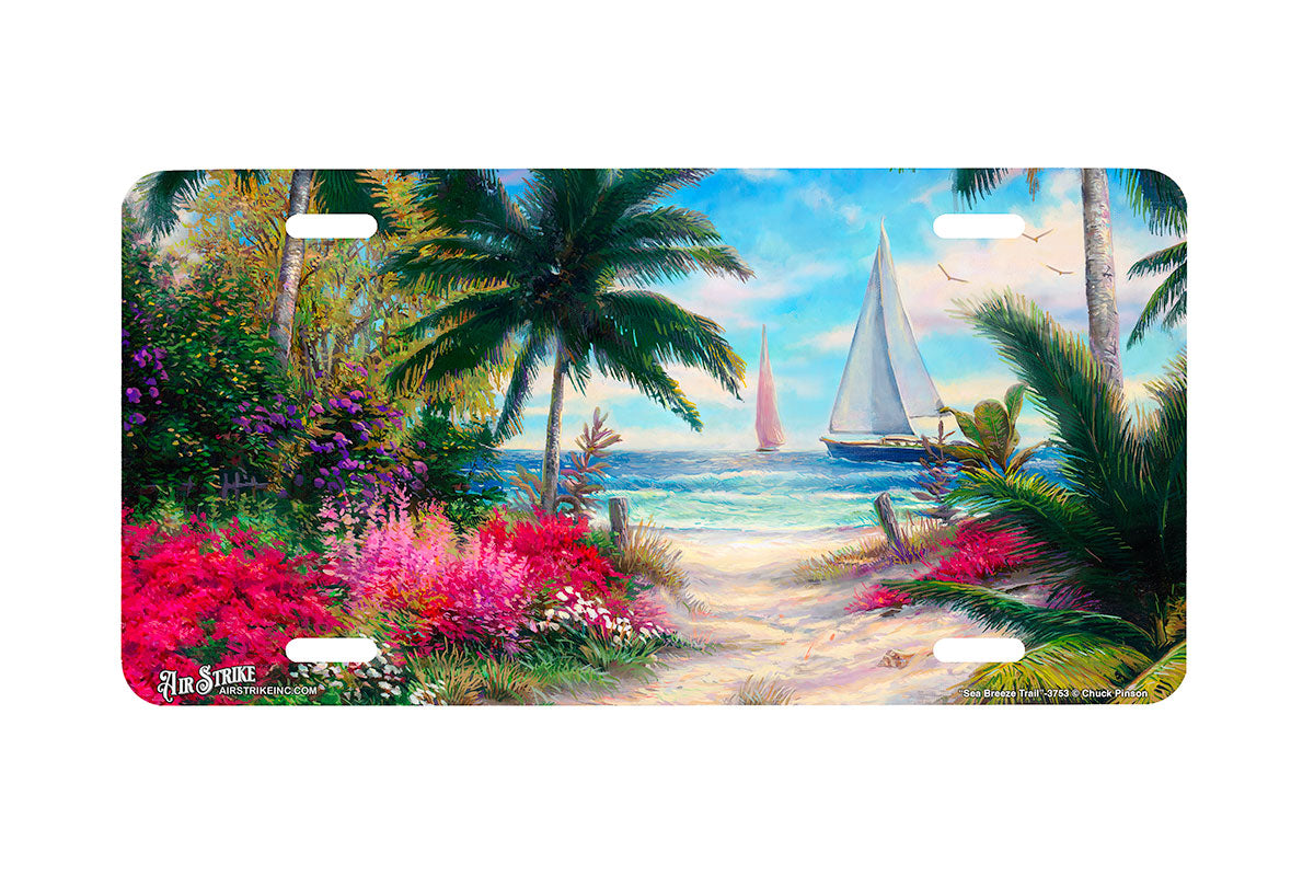 "Sea Breeze Trail" - Decorative License Plate