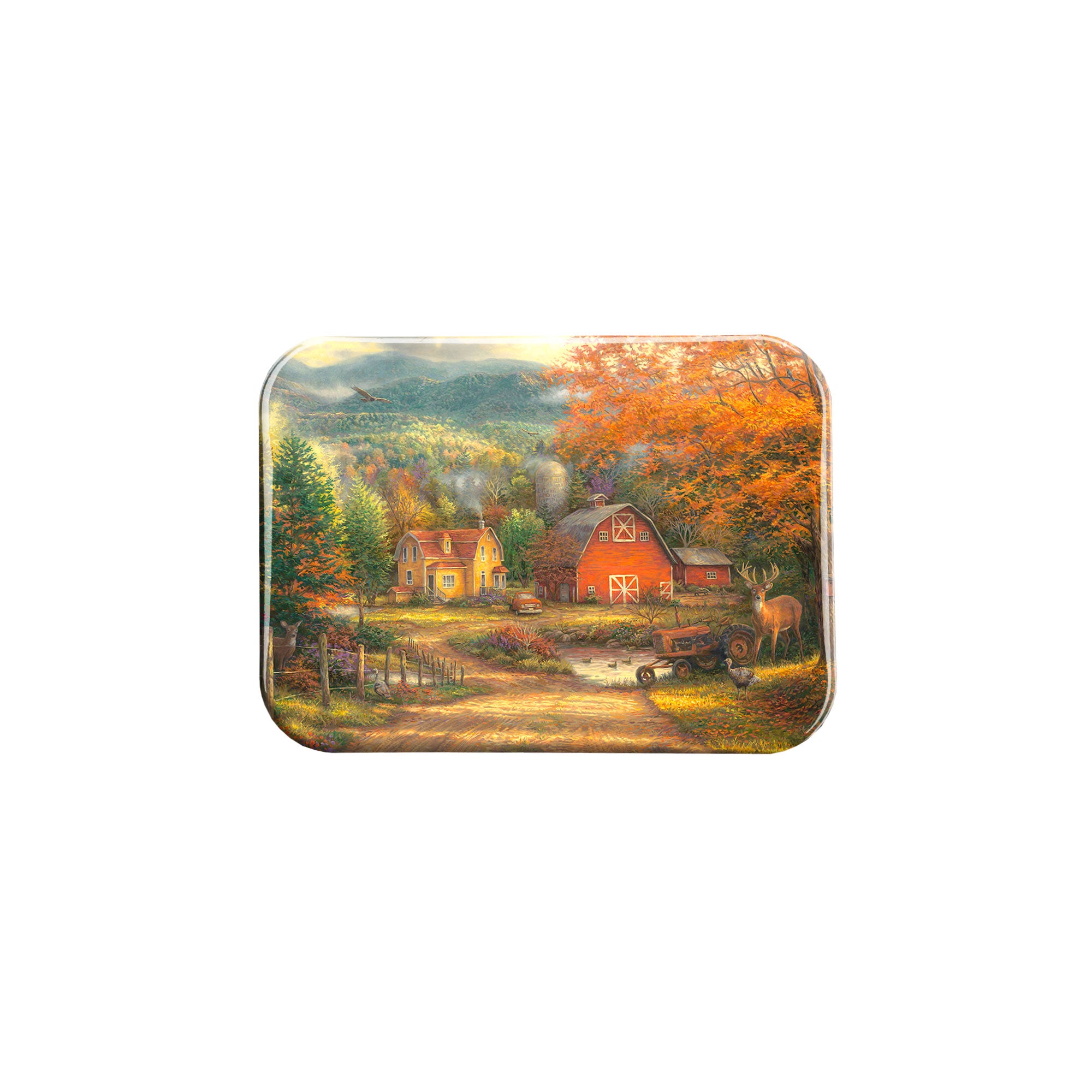 "Country Roads Take Me Home" - 2.5" X 3.5" Rectangle Fridge Magnets