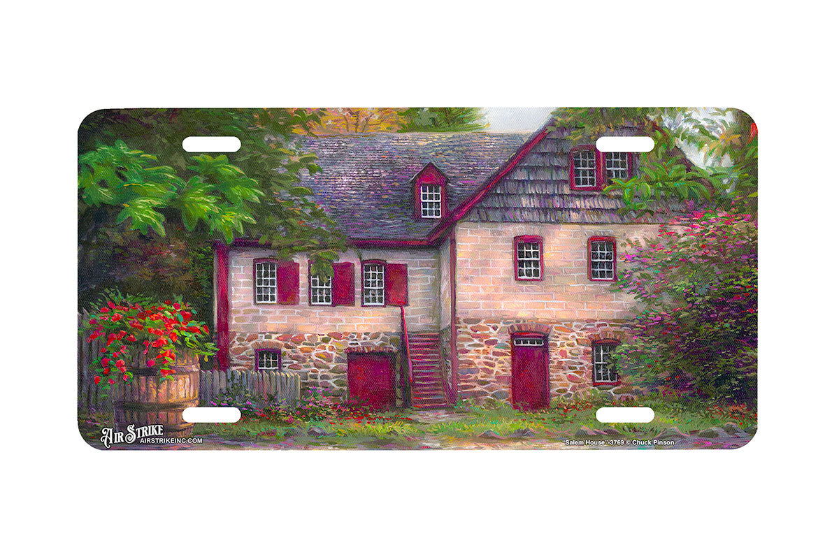 "Salem House" - Decorative License Plate