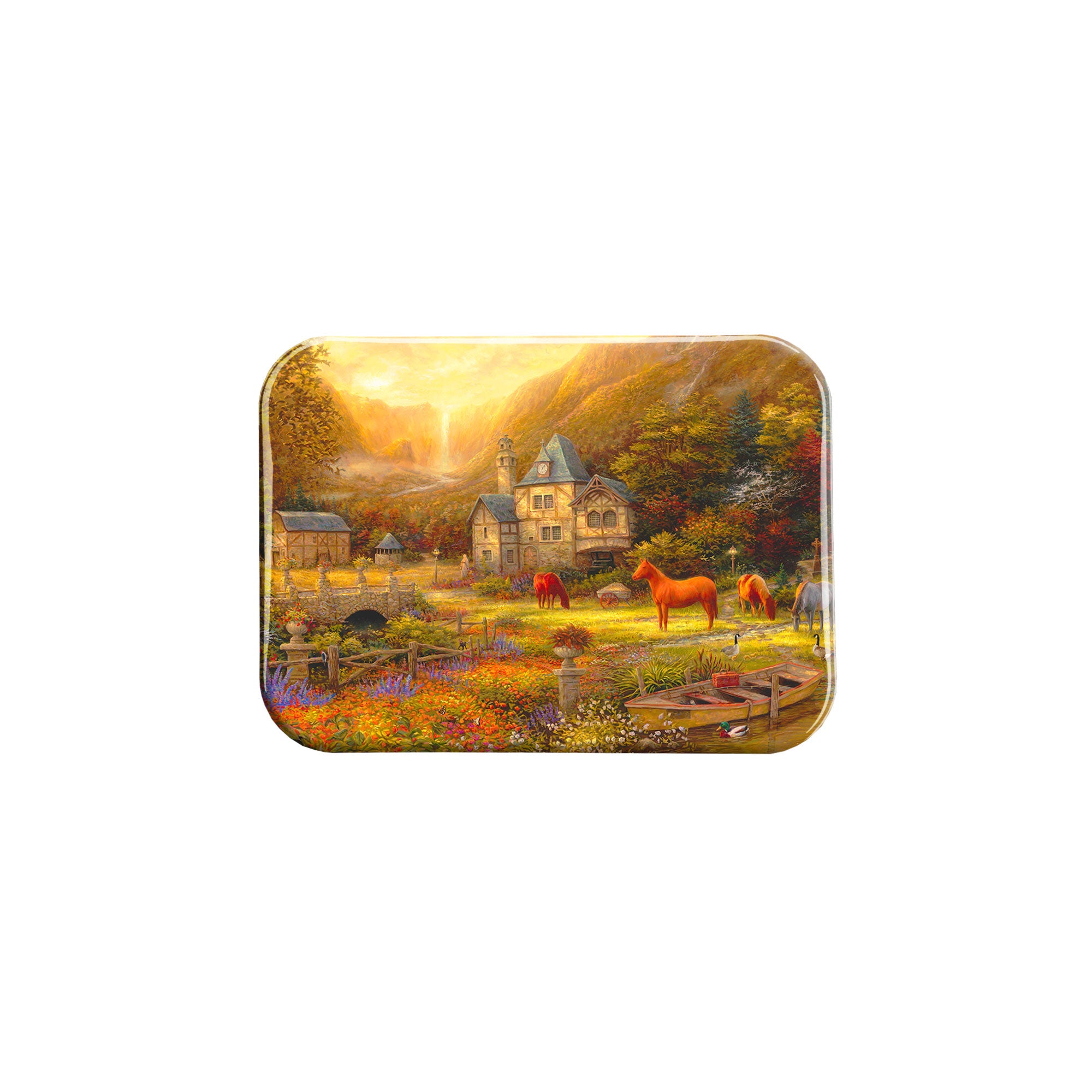 "The Golden Valley" - 2.5" X 3.5" Rectangle Fridge Magnets