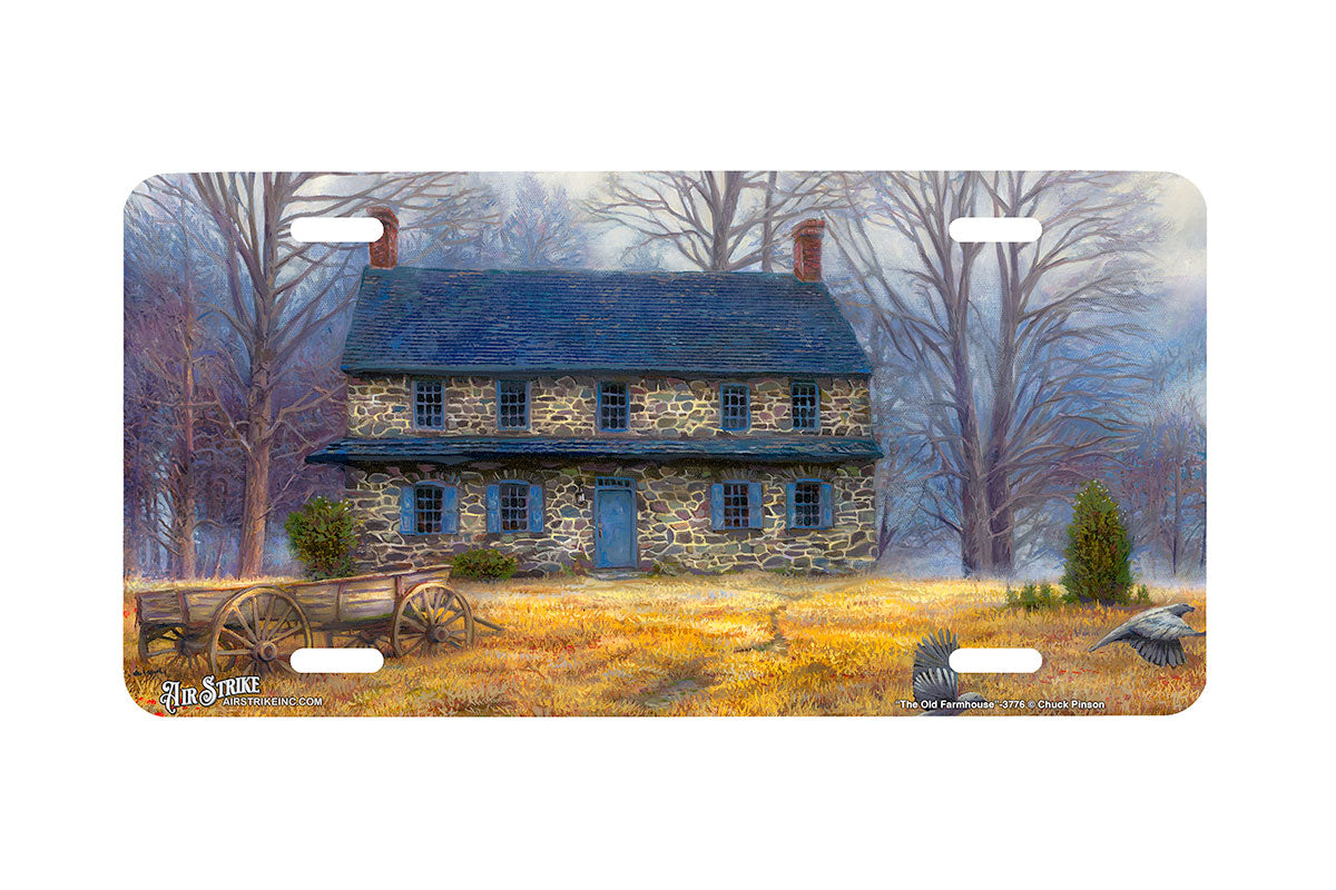 "The Old Farmhouse" - Decorative License Plate