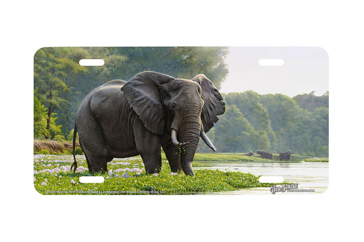 "Zambezi Morning"- Decorative License Plate