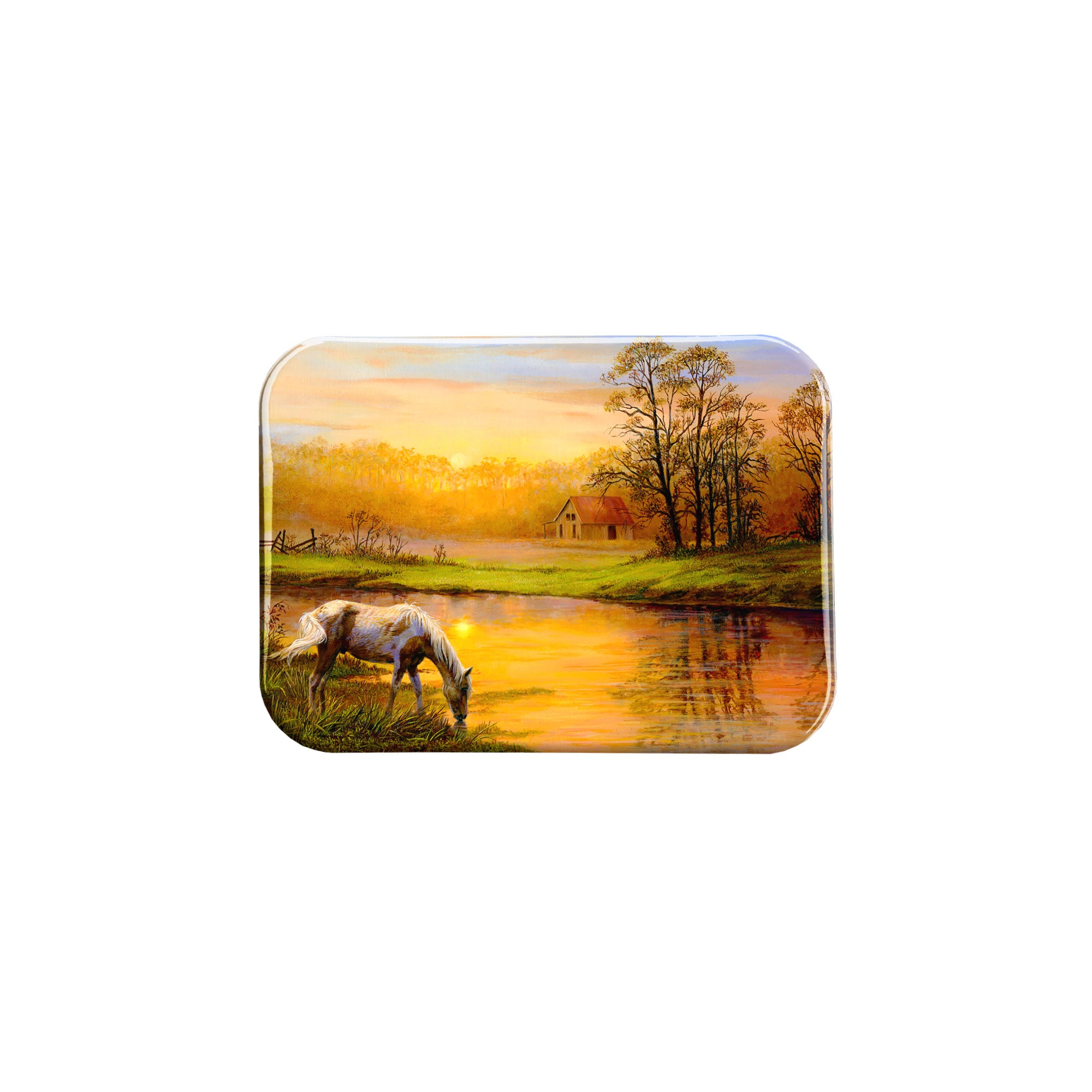 "Pastoral Moment" - 2.5" X 3.5" Rectangle Fridge Magnets