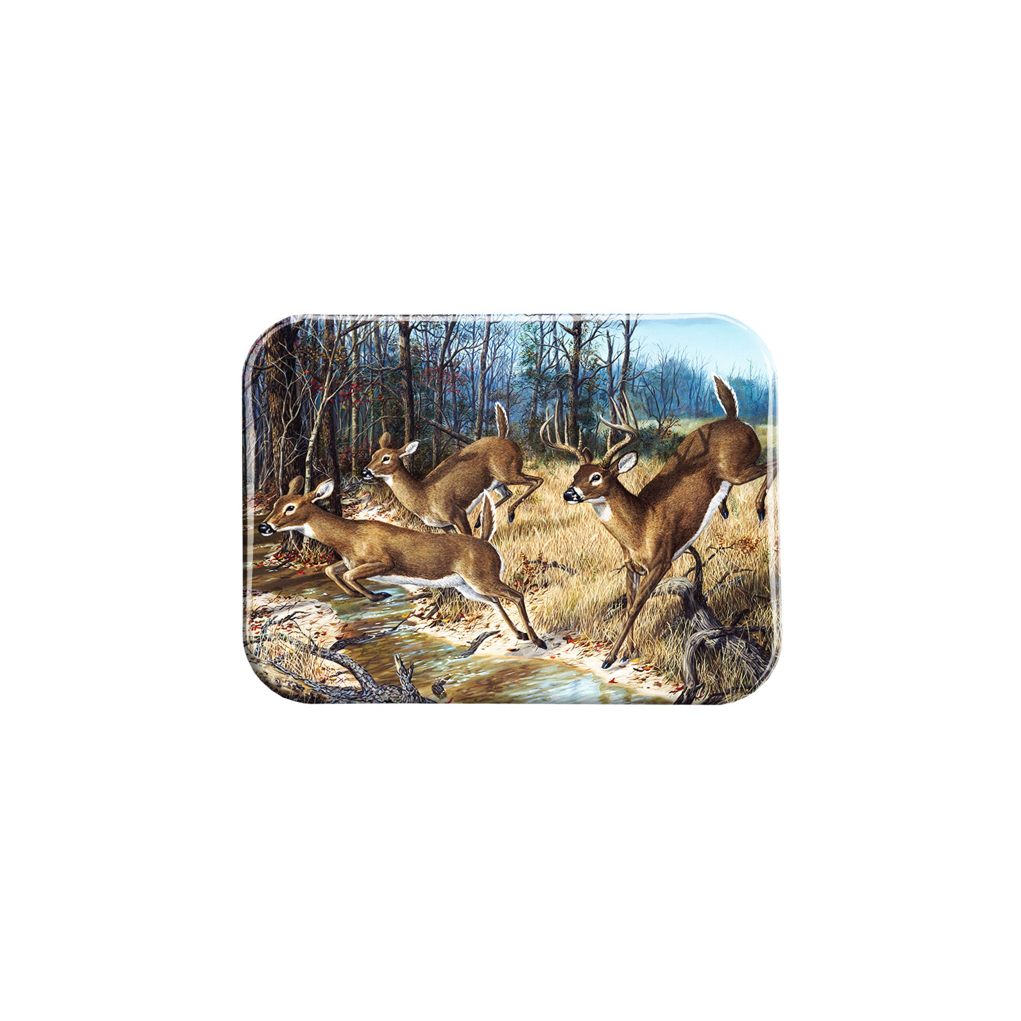 "Deer Crossing" - 2.5" X 3.5" Rectangle Fridge Magnets