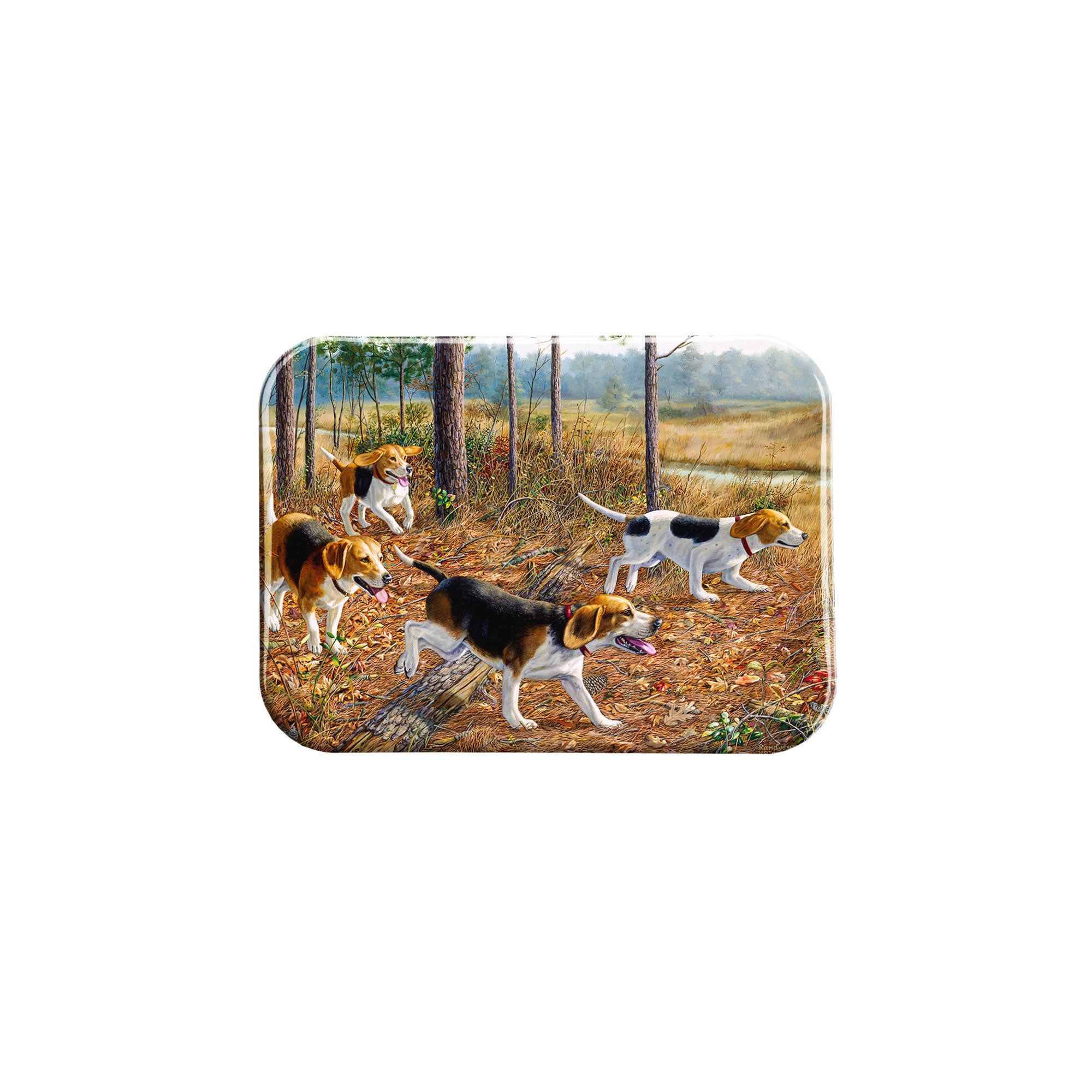 "Eager Beagles" - 2.5" X 3.5" Rectangle Fridge Magnets