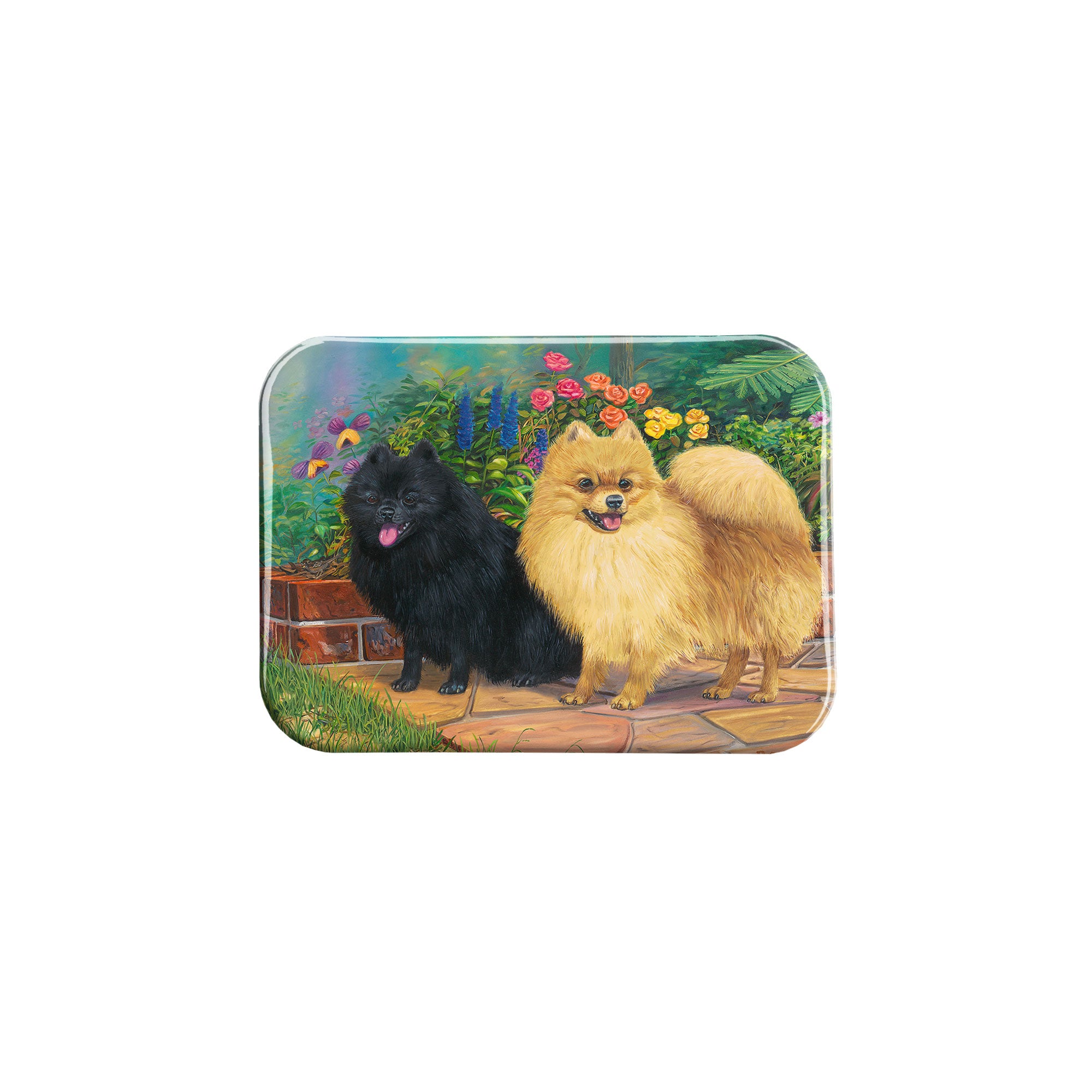 "Pati Poms" - 2.5" X 3.5" Rectangle Fridge Magnets