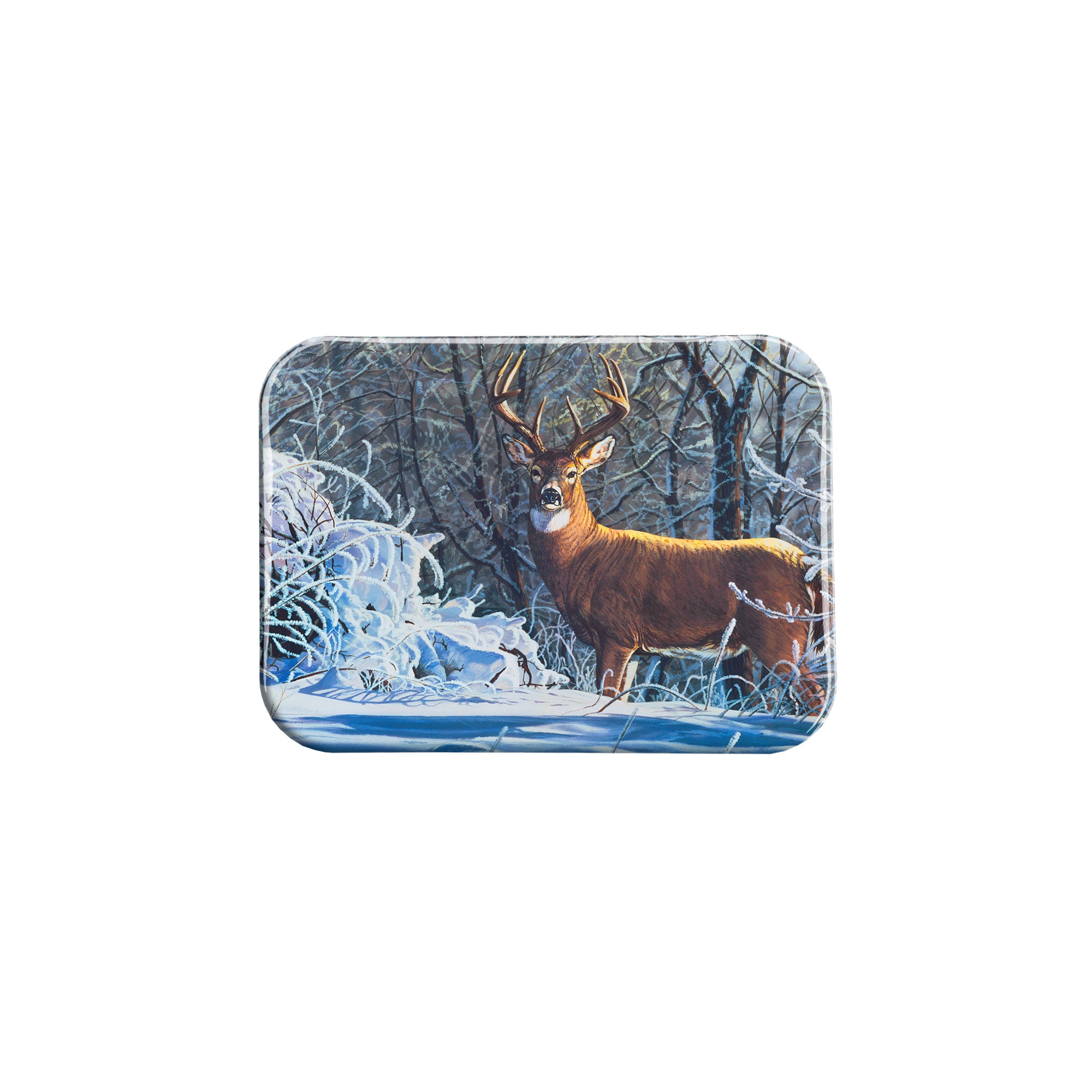 "Winter Whitetail" - 2.5" X 3.5" Rectangle Fridge Magnets