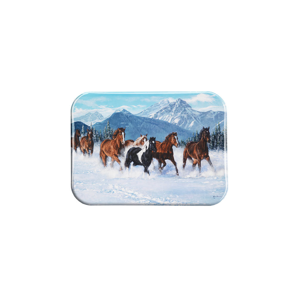 "Dashing Through the Snow" - 2.5" X 3.5" Rectangle Fridge Magnets