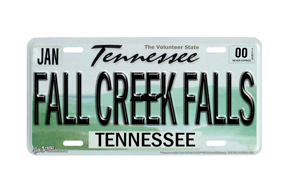 "Tennessee State Fall Creek Falls" - Decorative License Plate