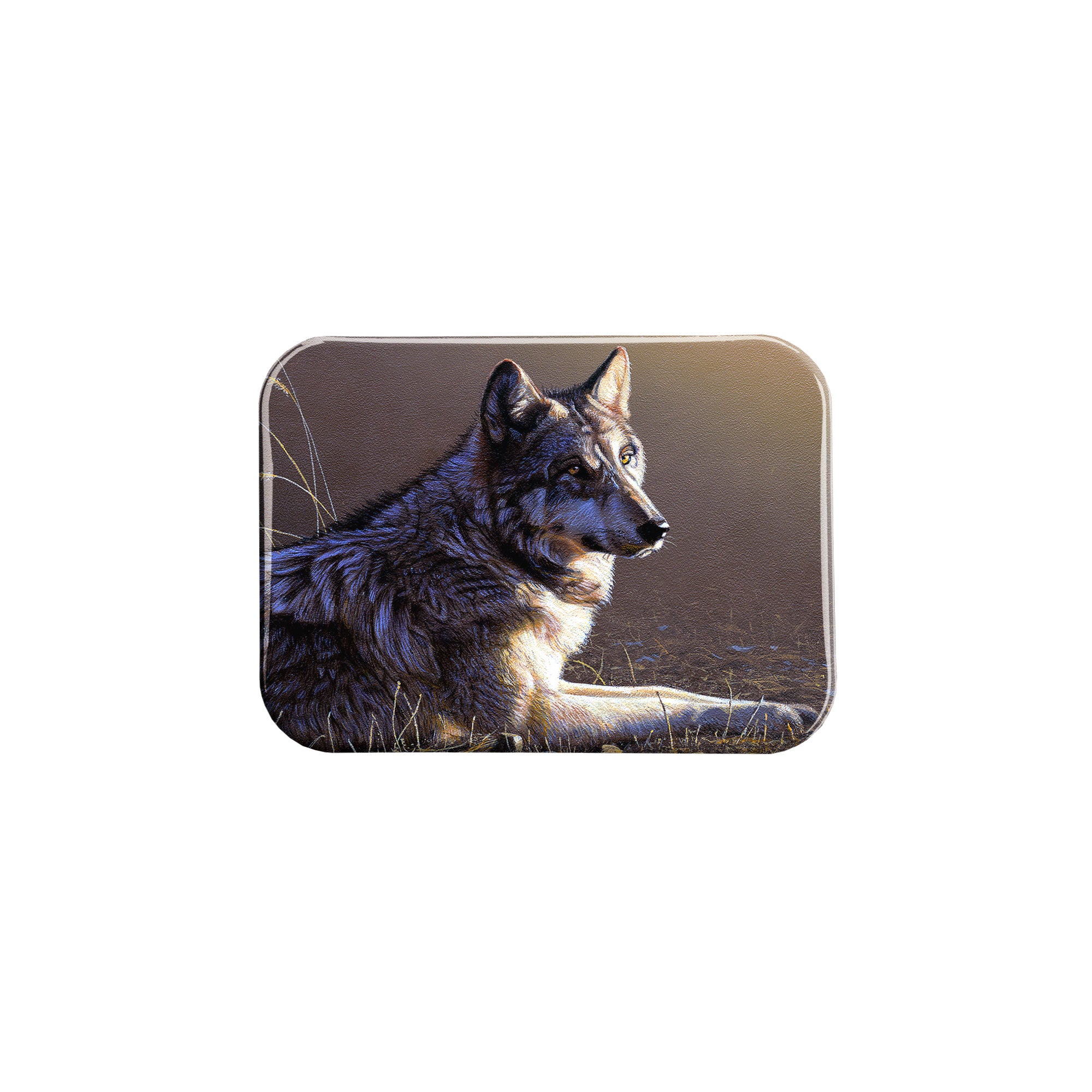 "Canis Lupus" - 2.5" X 3.5" Rectangle Fridge Magnets