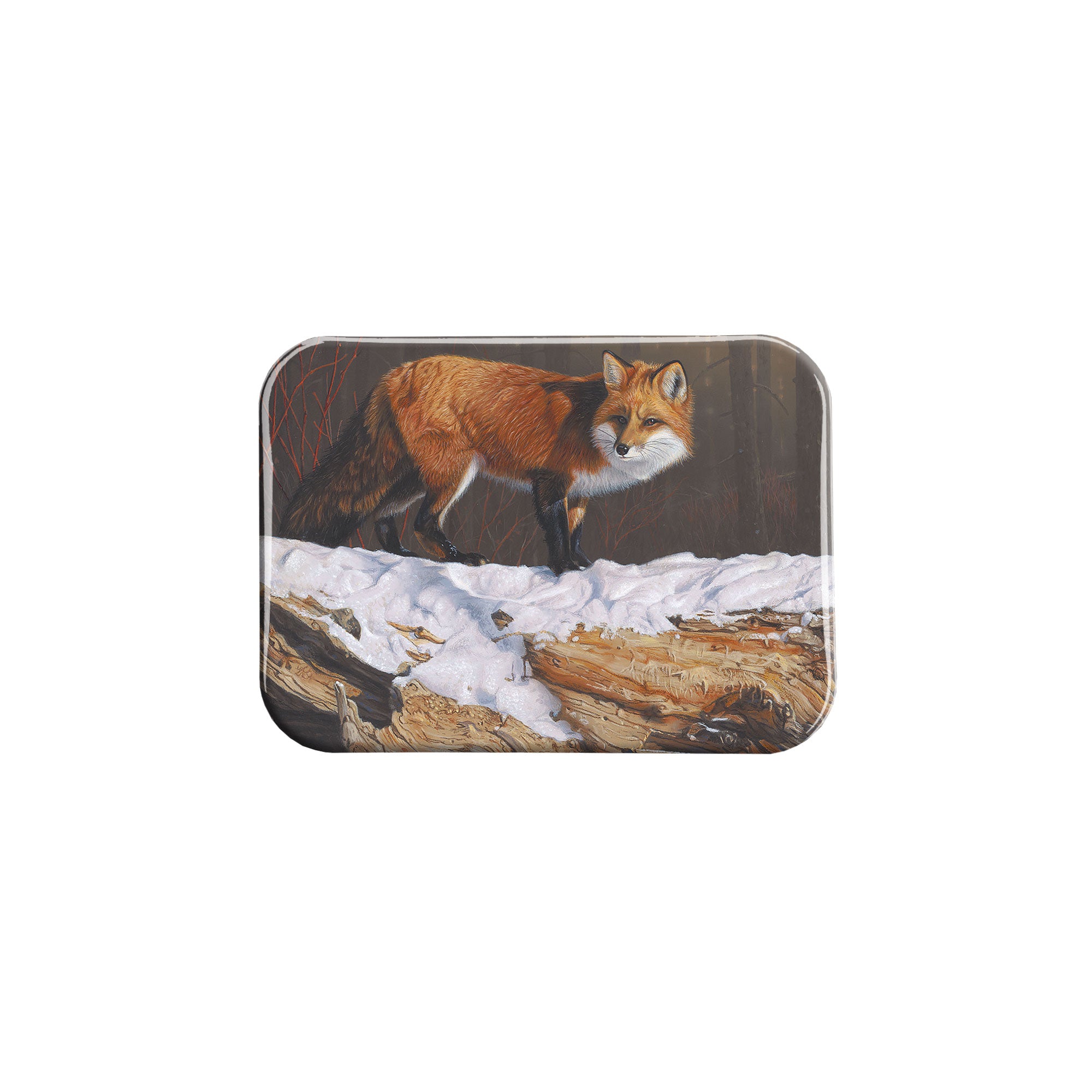 "Winter Finery" - 2.5" X 3.5" Rectangle Fridge Magnets