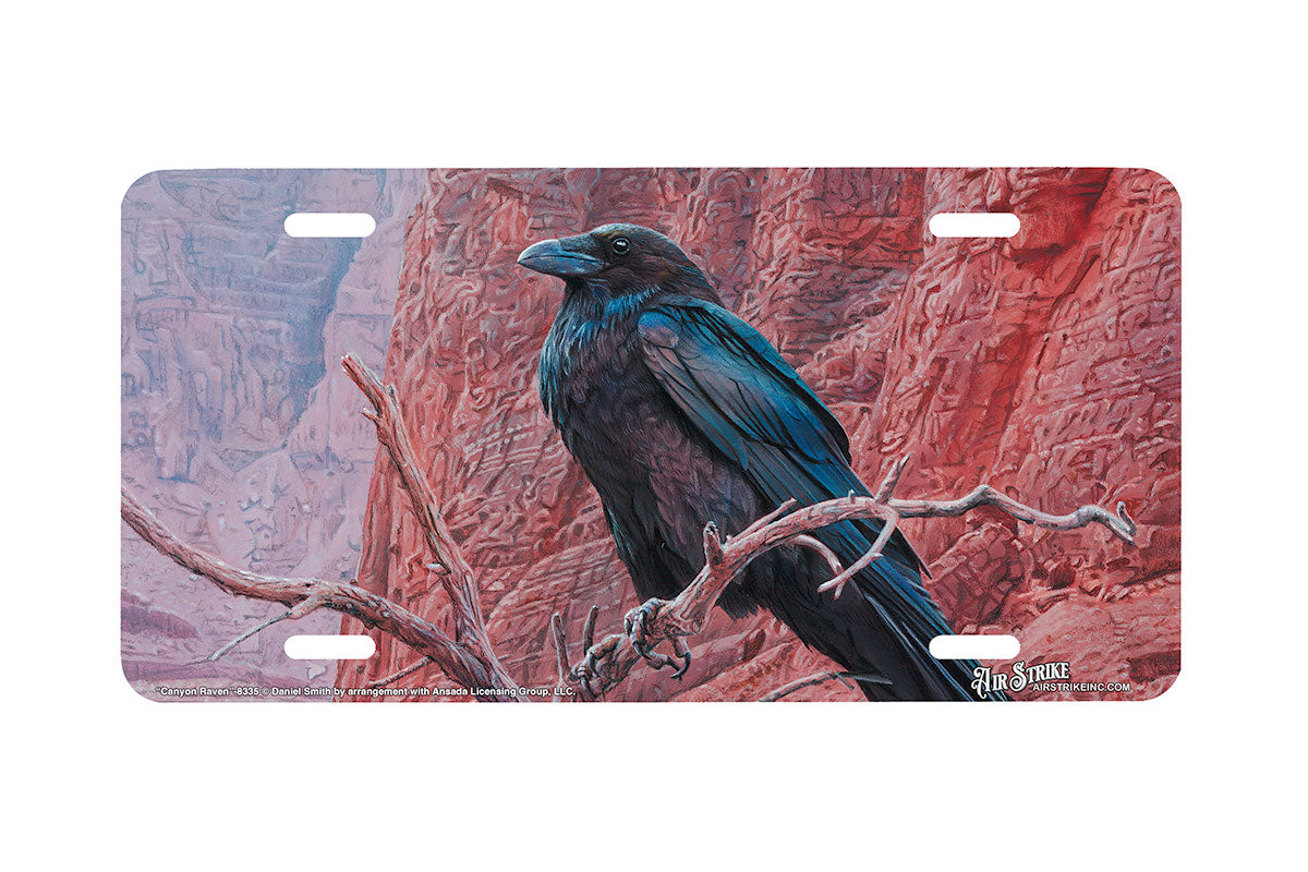 "Canyon Raven" - Decorative License Plate