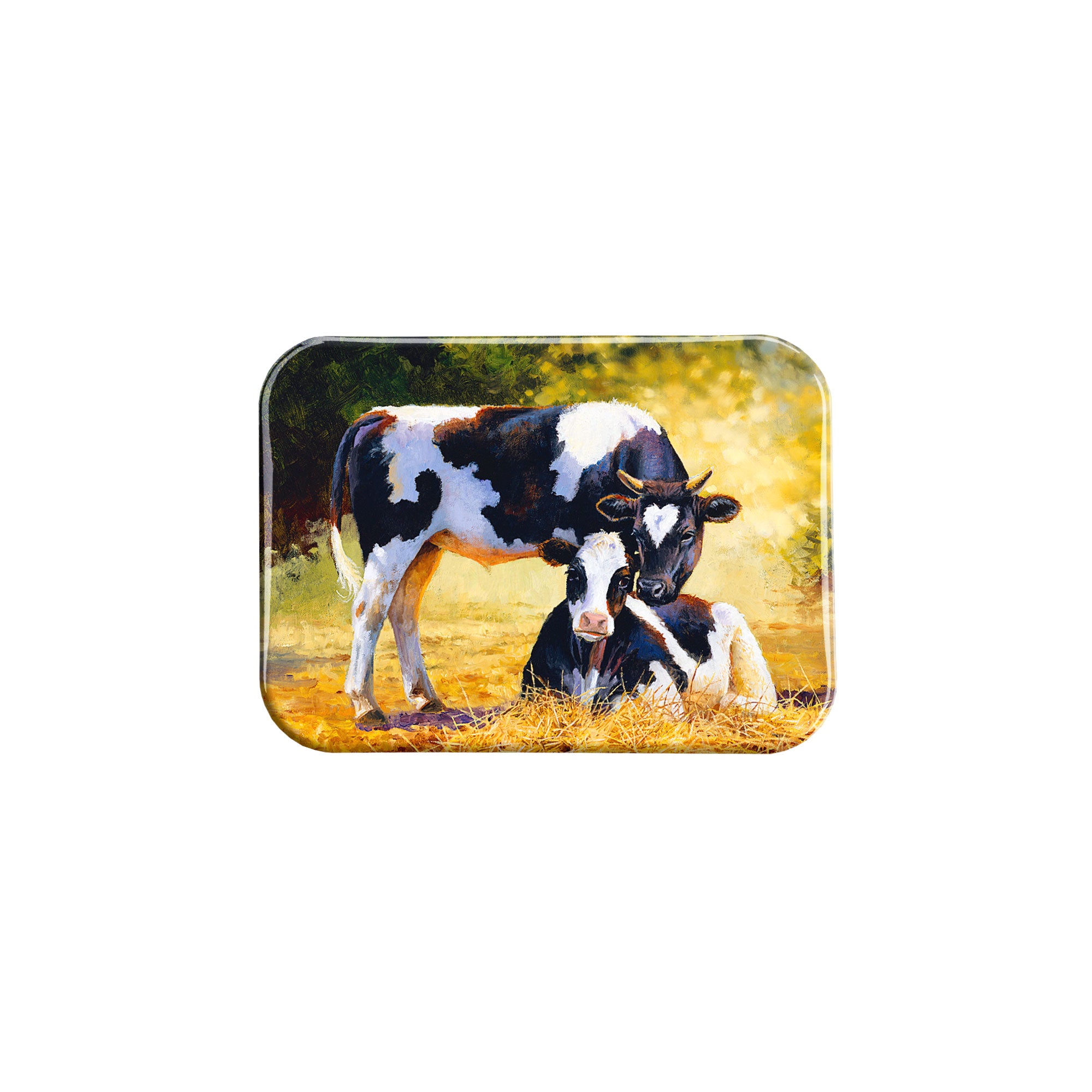 "Two Cows" - 2.5" X 3.5" Rectangle Fridge Magnets