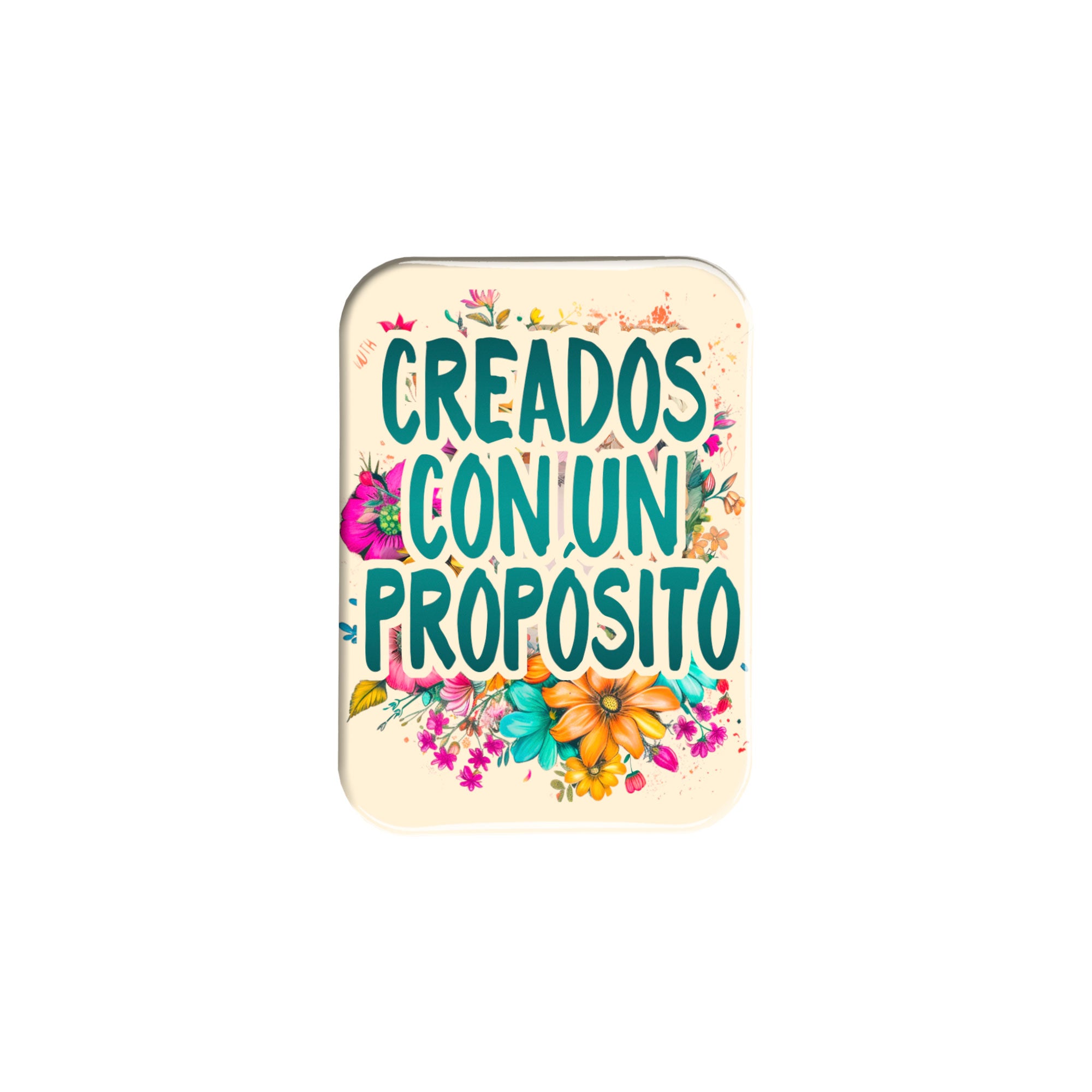 "Creados con un Proposito" - 2.5" X 3.5" Rectangle Fridge Magnets