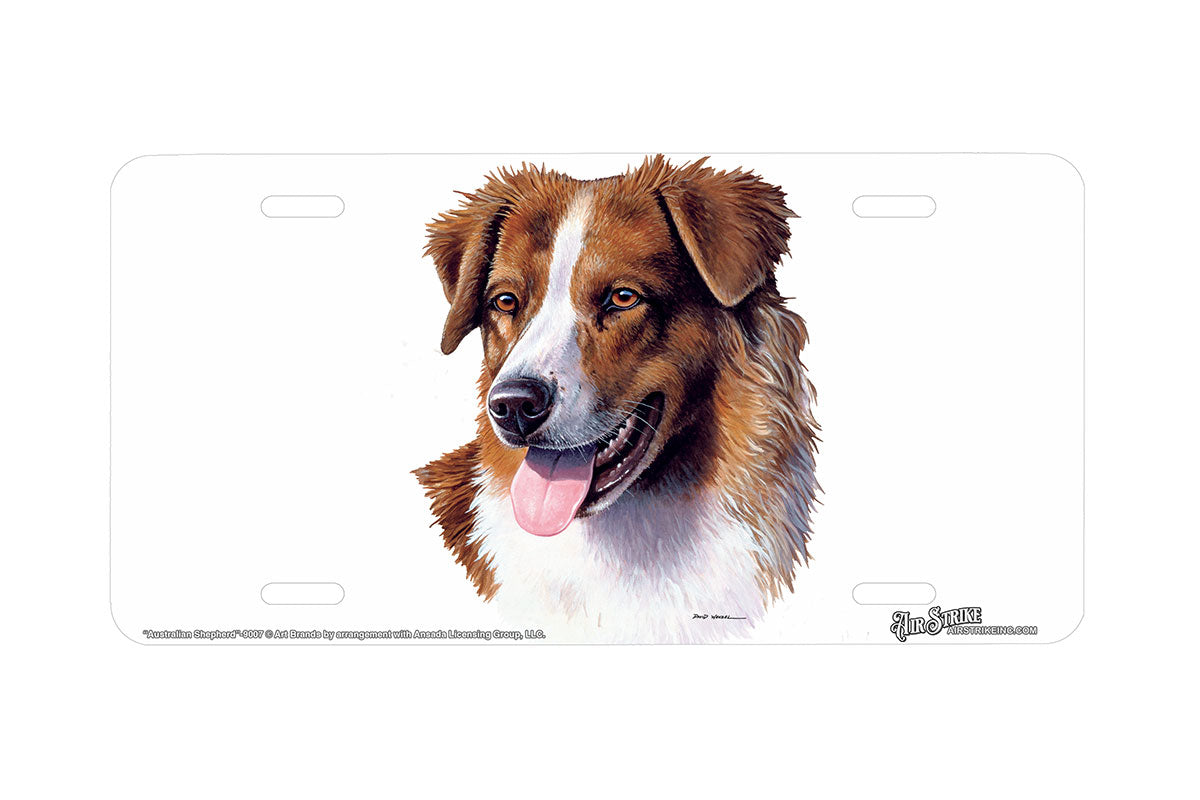 "Australian Shepherd" - Decorative License Plate