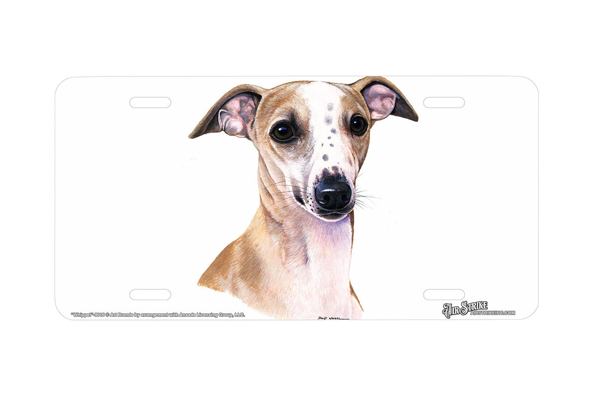 "Whippet" - Decorative License Plate