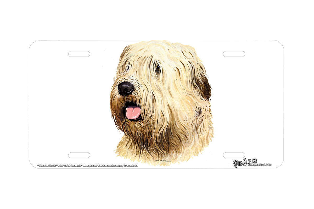 "Wheaten Terrier" - Decorative License Plate