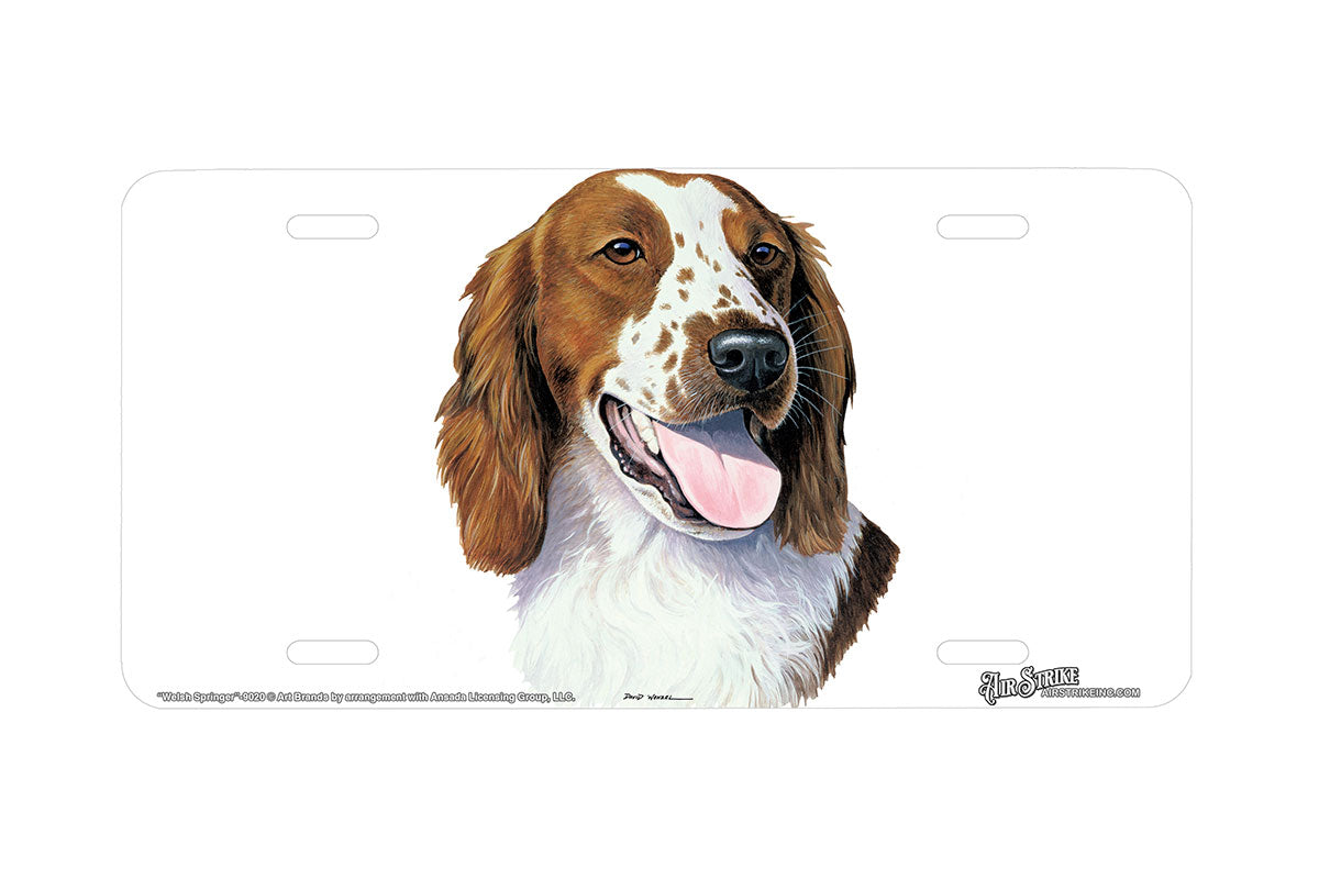 "Welsh Springer Spaniel" - Decorative License Plate