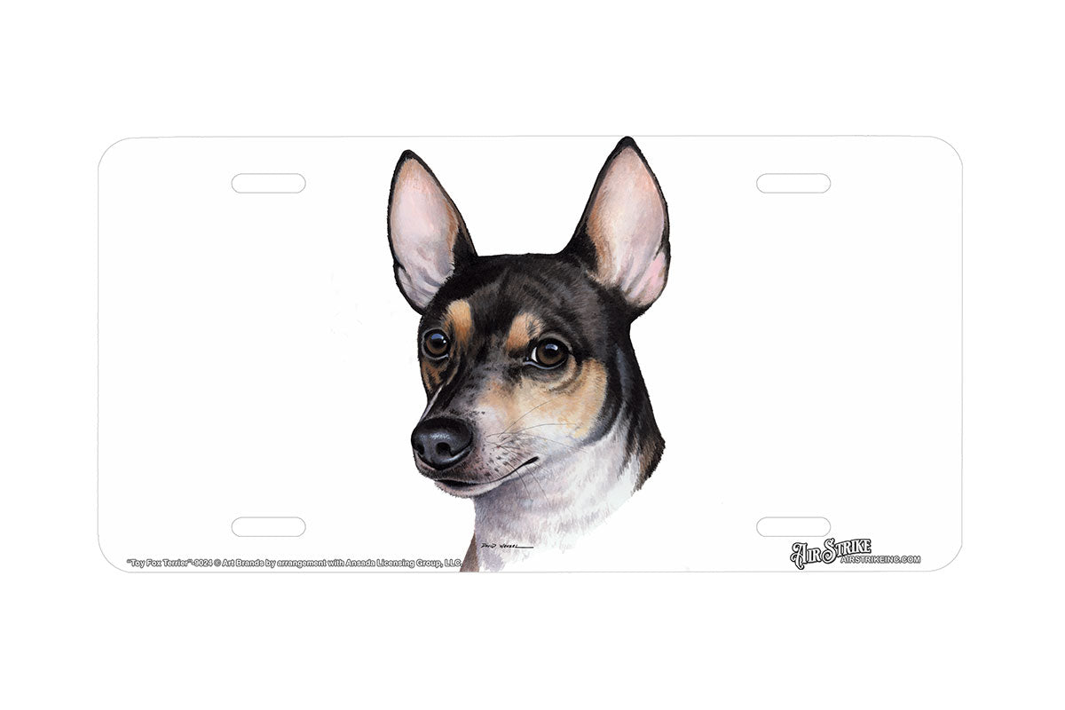 "Toy Fox Terrier" - Decorative License Plate