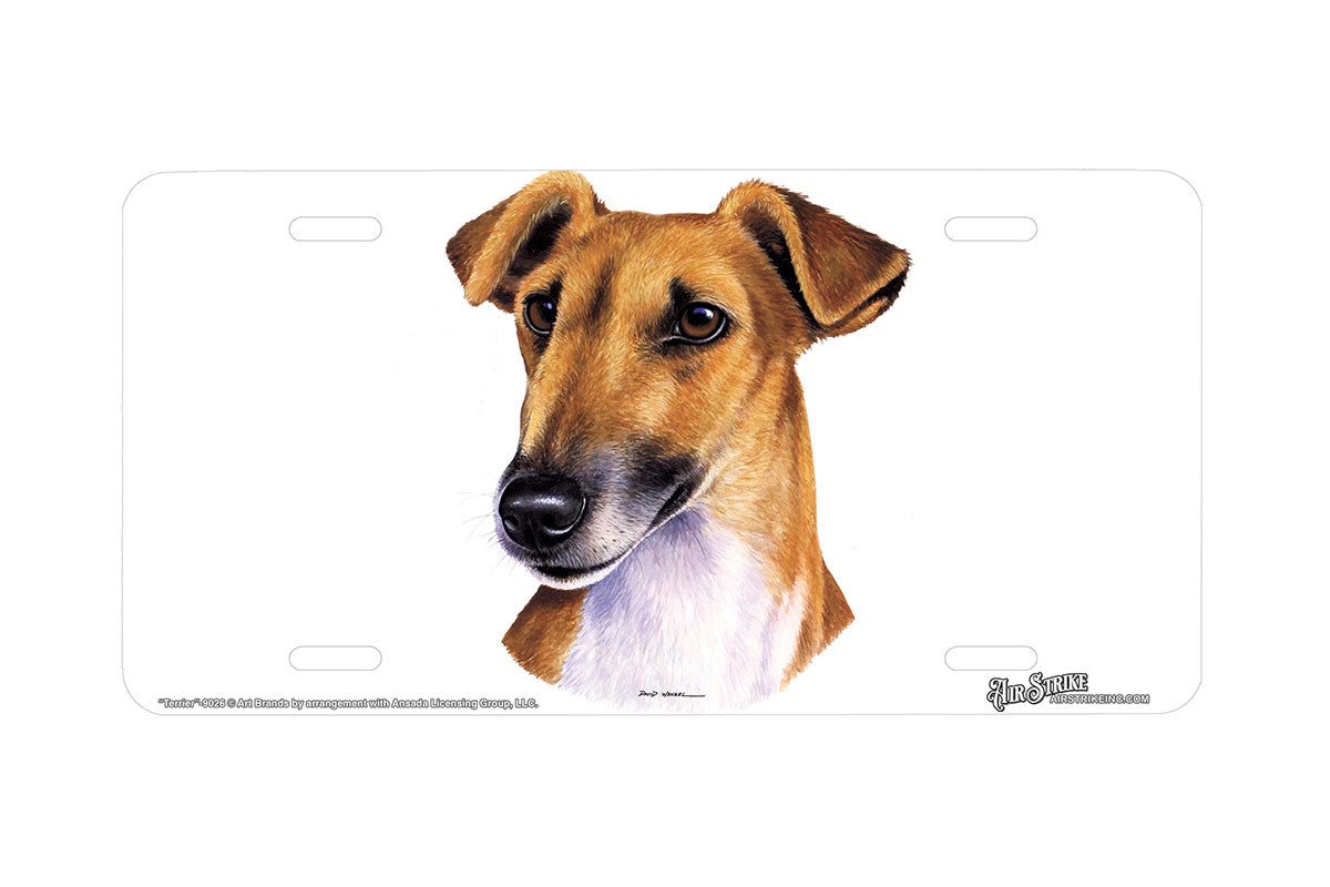 "Terrier" - Decorative License Plate