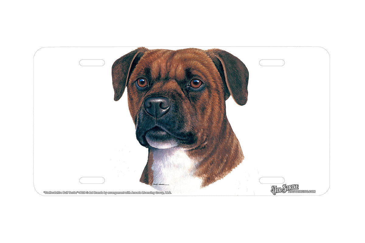 "Staffordshire Bull Terrier" - Decorative License Plate