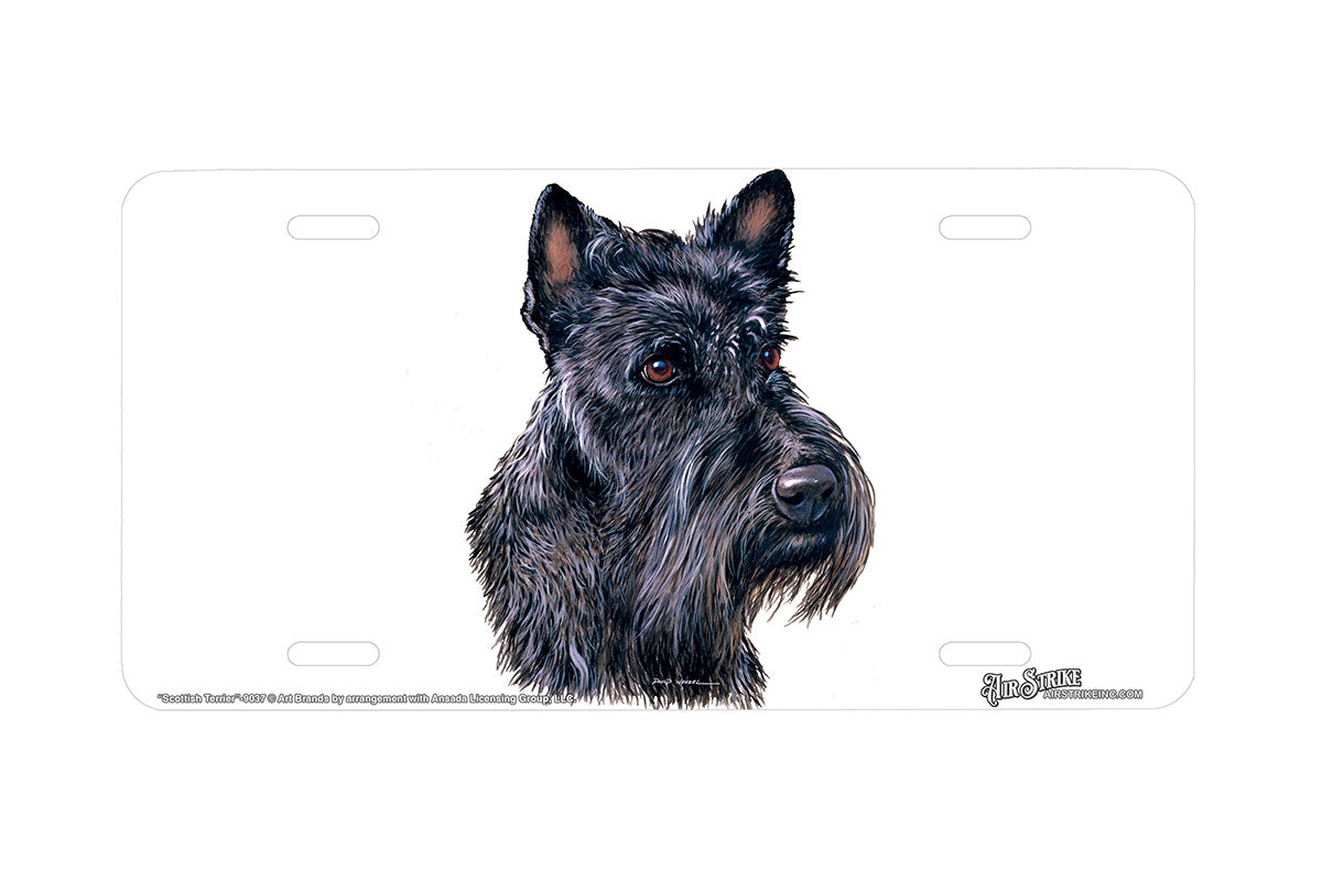 "Scottish Terrier" - Decorative License Plate