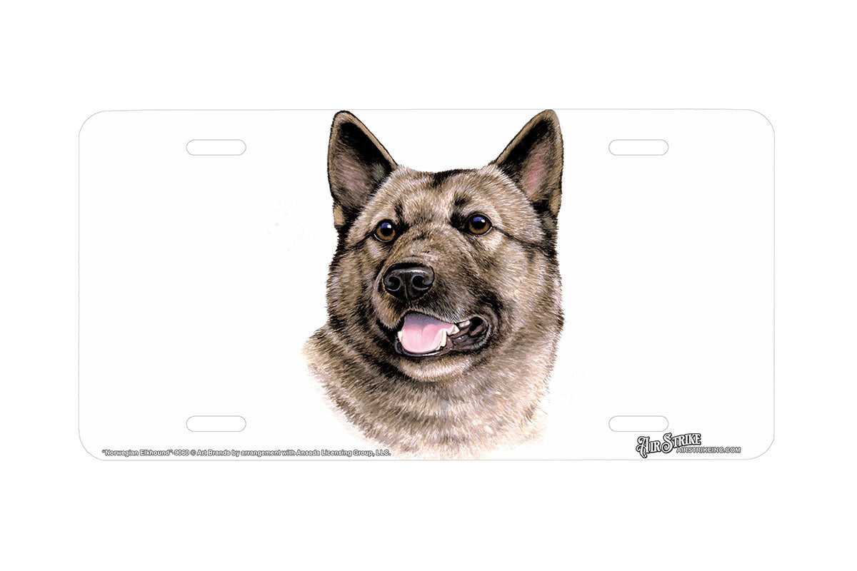 "Norwegian Elkhound" - Decorative License Plate