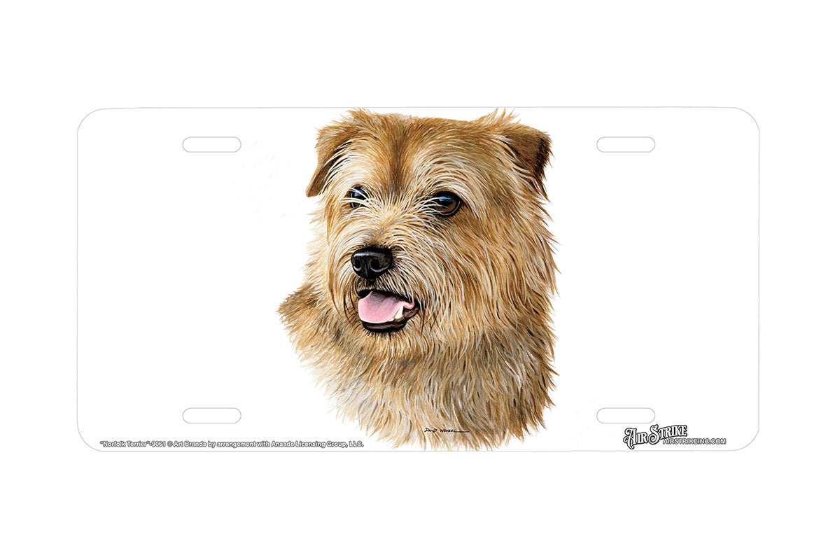 "Norfolk Terrier" - Decorative License Plate