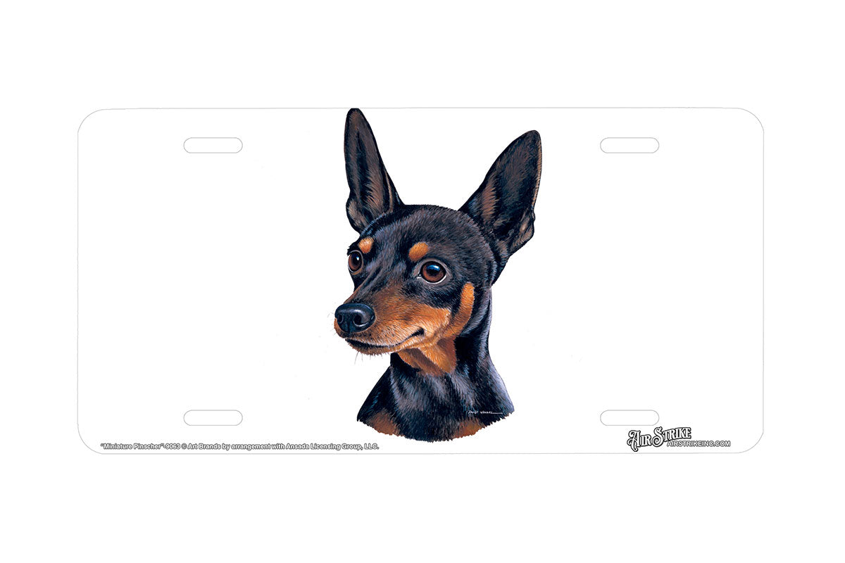 "Miniature Pinscher" - Decorative License Plate