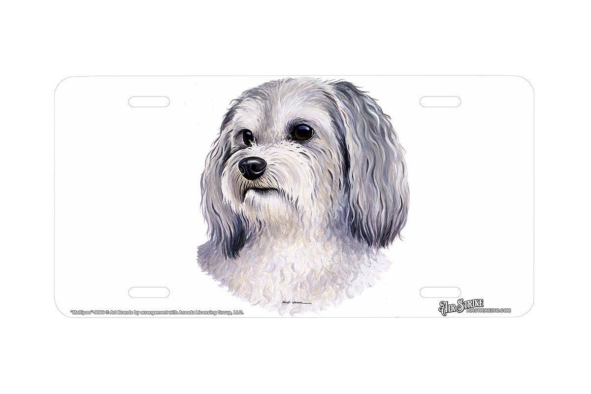 "MaltiPoo" - Decorative License Plate