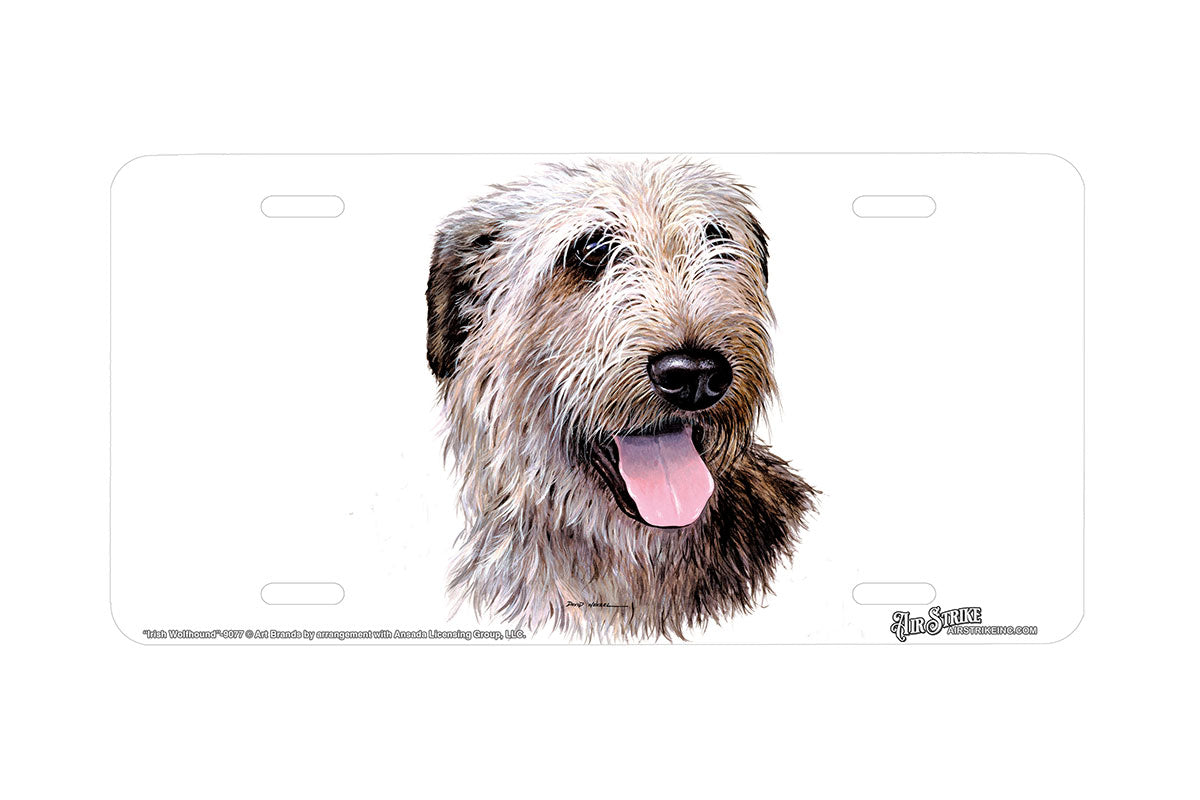 "Irish Wolfhound" - Decorative License Plate