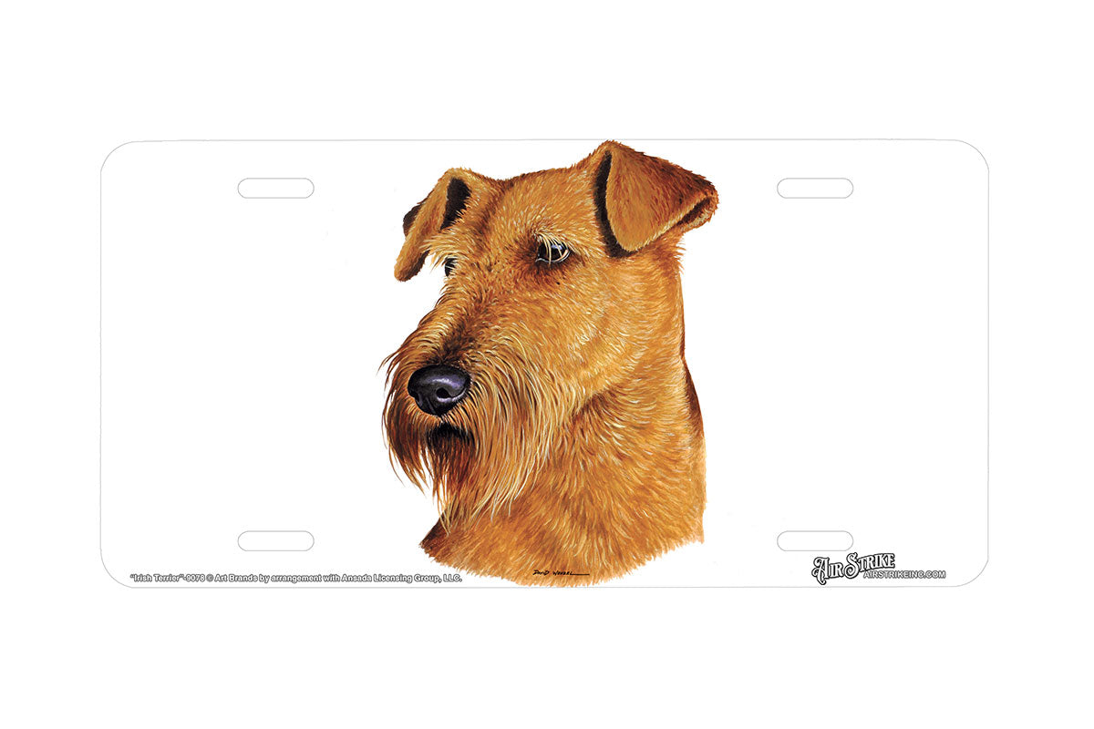 "Irish Terrier" - Decorative License Plate