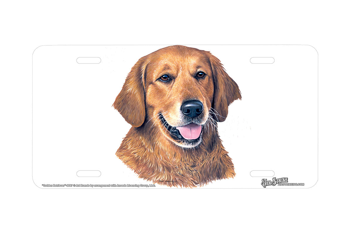 "Golden Retriever" - Decorative License Plate