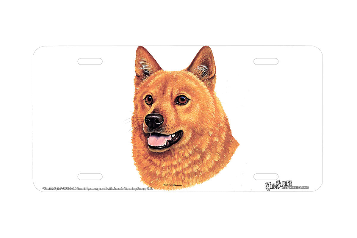 "Finnish Spitz" - Decorative License Plate