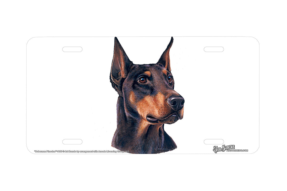 "Doberman Pinscher" - Decorative License Plate