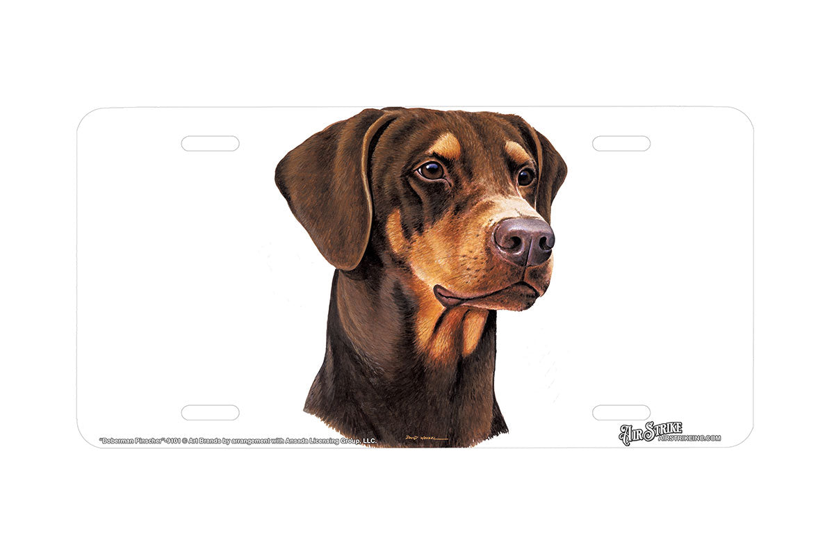 "Doberman Pinscher" - Decorative License Plate