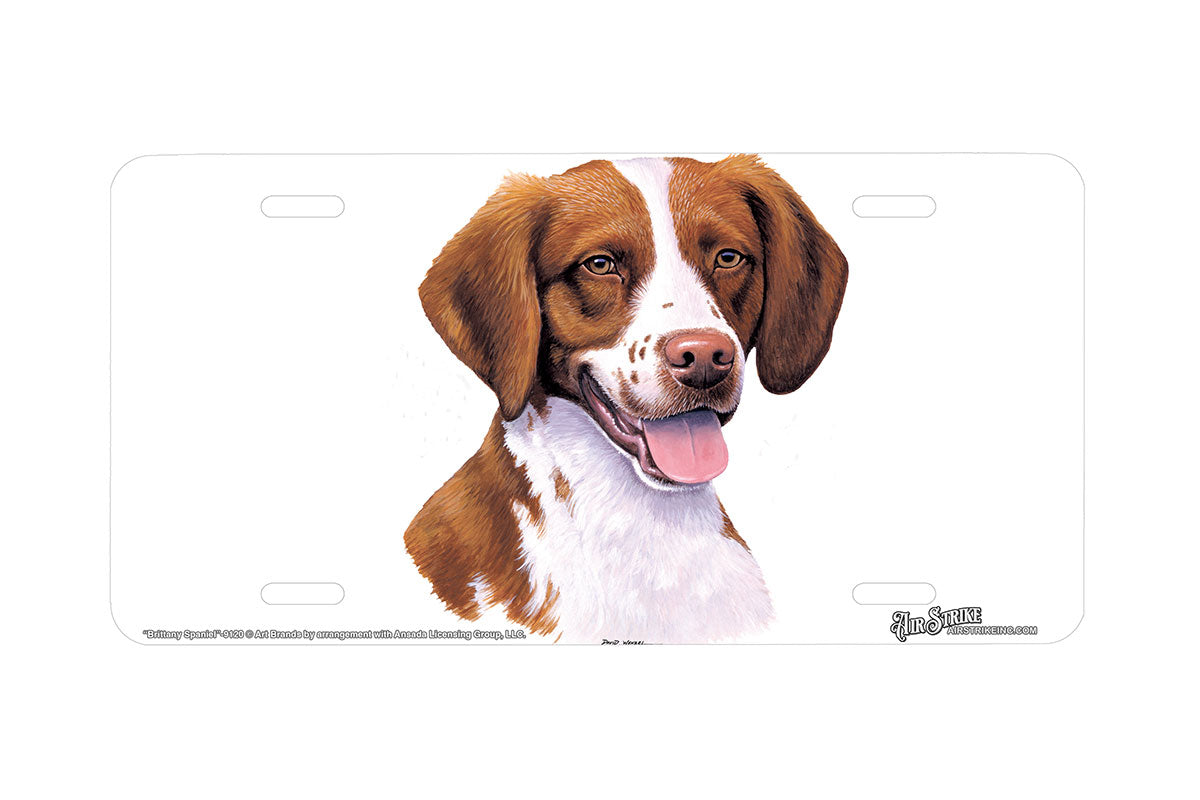 "Brittany Spaniel" - Decorative License Plate