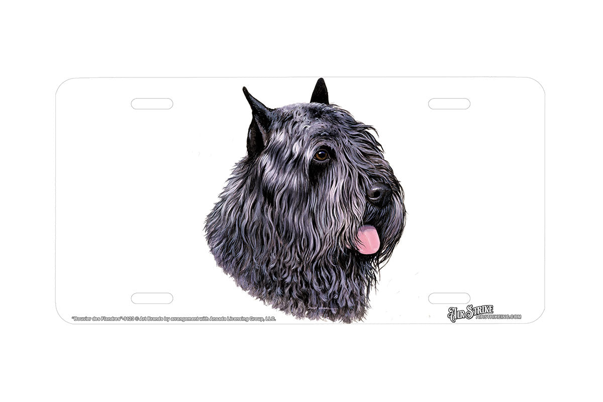 "Bouvier des Flandres" - Decorative License Plate