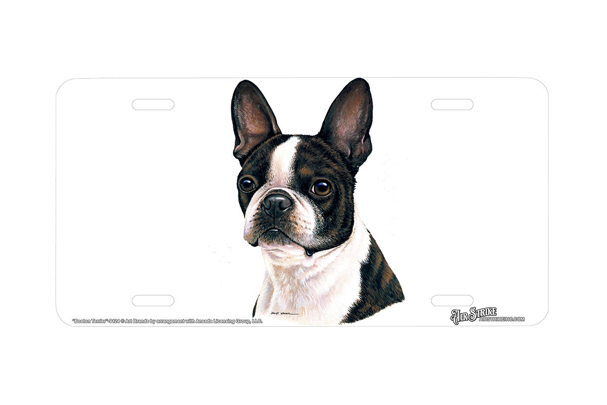 "Boston Terrier" - Decorative License Plate