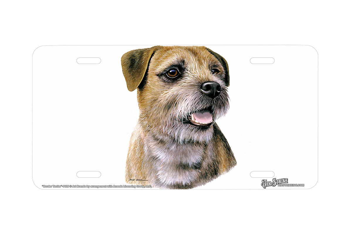 "Border Terrier" - Decorative License Plate