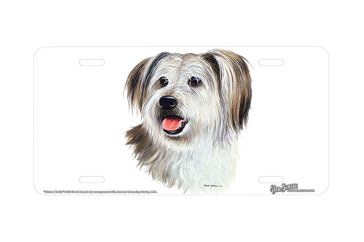 "Bichon Yorkie" - Decorative License Plate