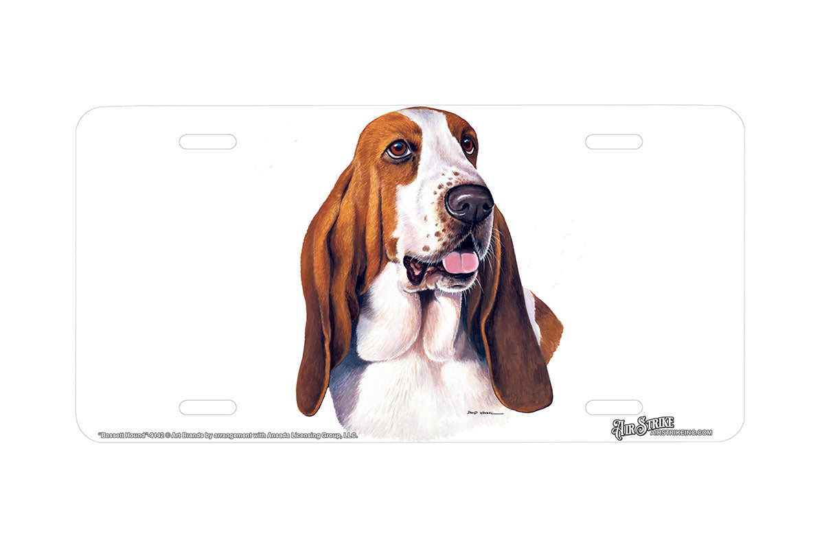 "Bassett Hound" - Decorative License Plate