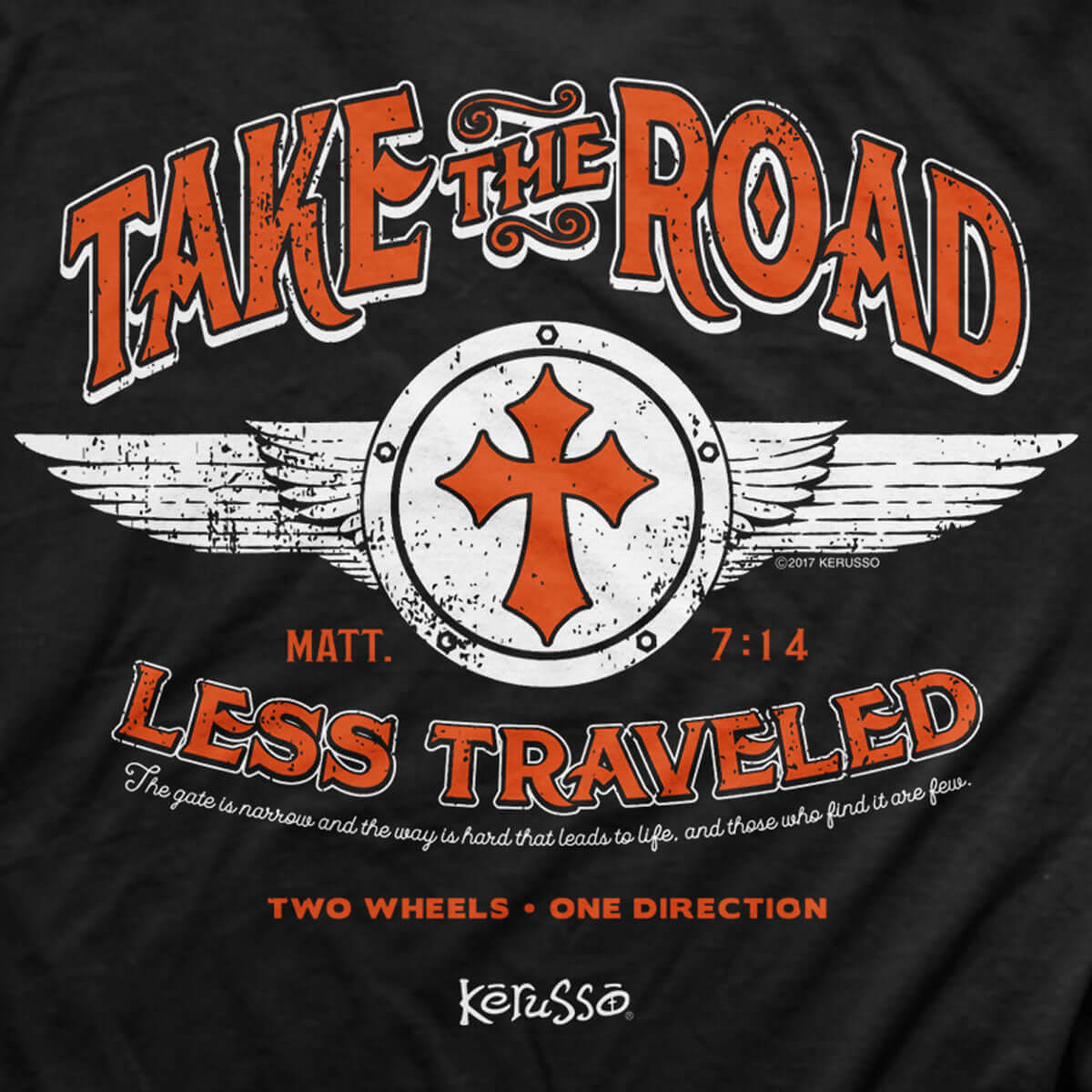 Kerusso Mens T-Shirt Less Traveled