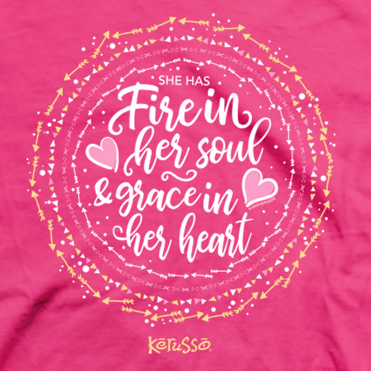 Kerusso Womens T-Shirt Fire In Her Soul