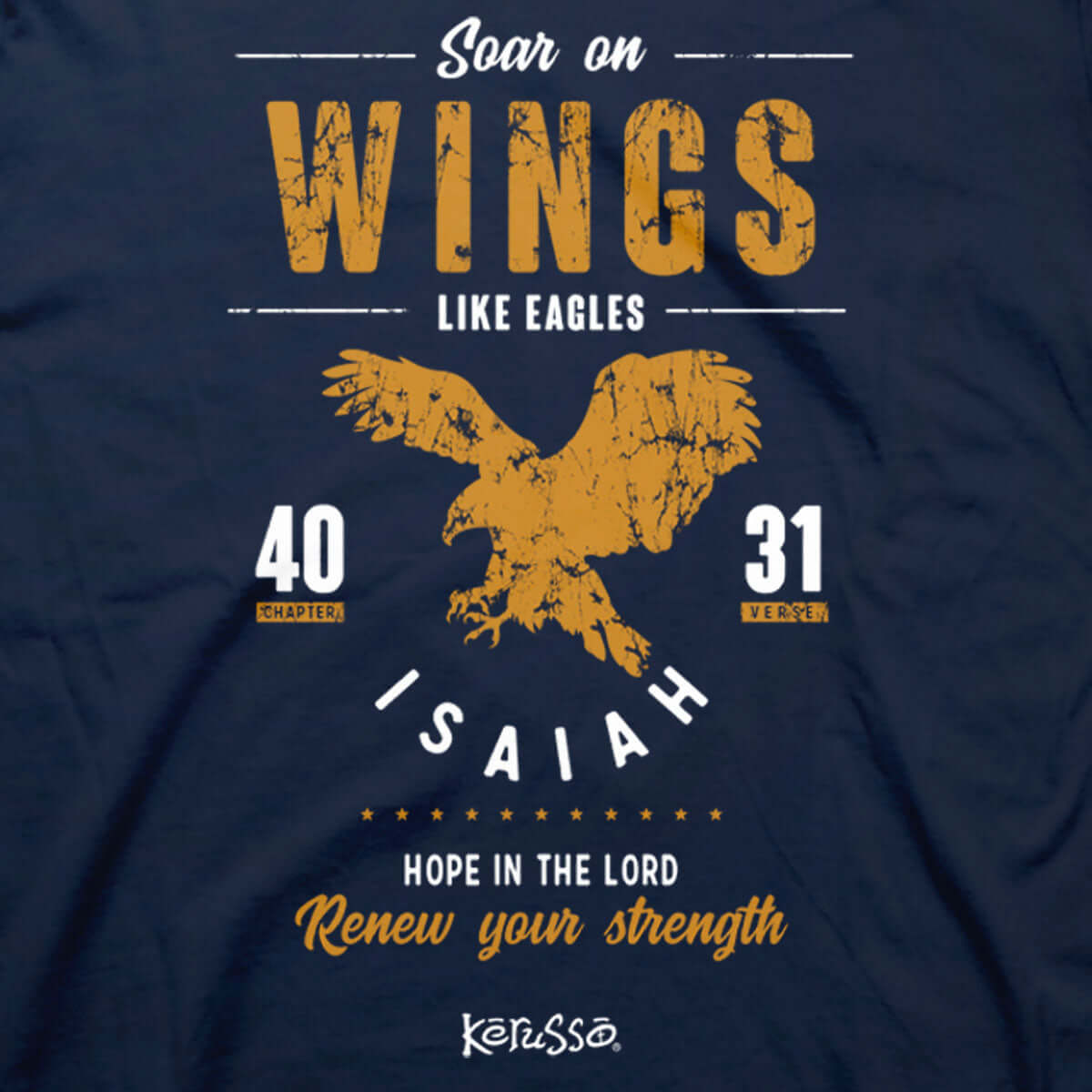 Kerusso Christian T-Shirt Soar As An Eagle Isaiah 40:31